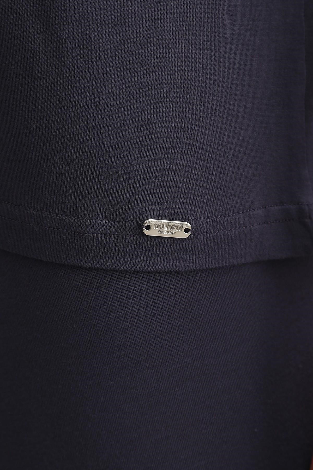 Mısırlı ORGANIC Pamuklu ZEUS LUXURY Regular Fit V Yaka Fanila / T-Shirt Antrasit