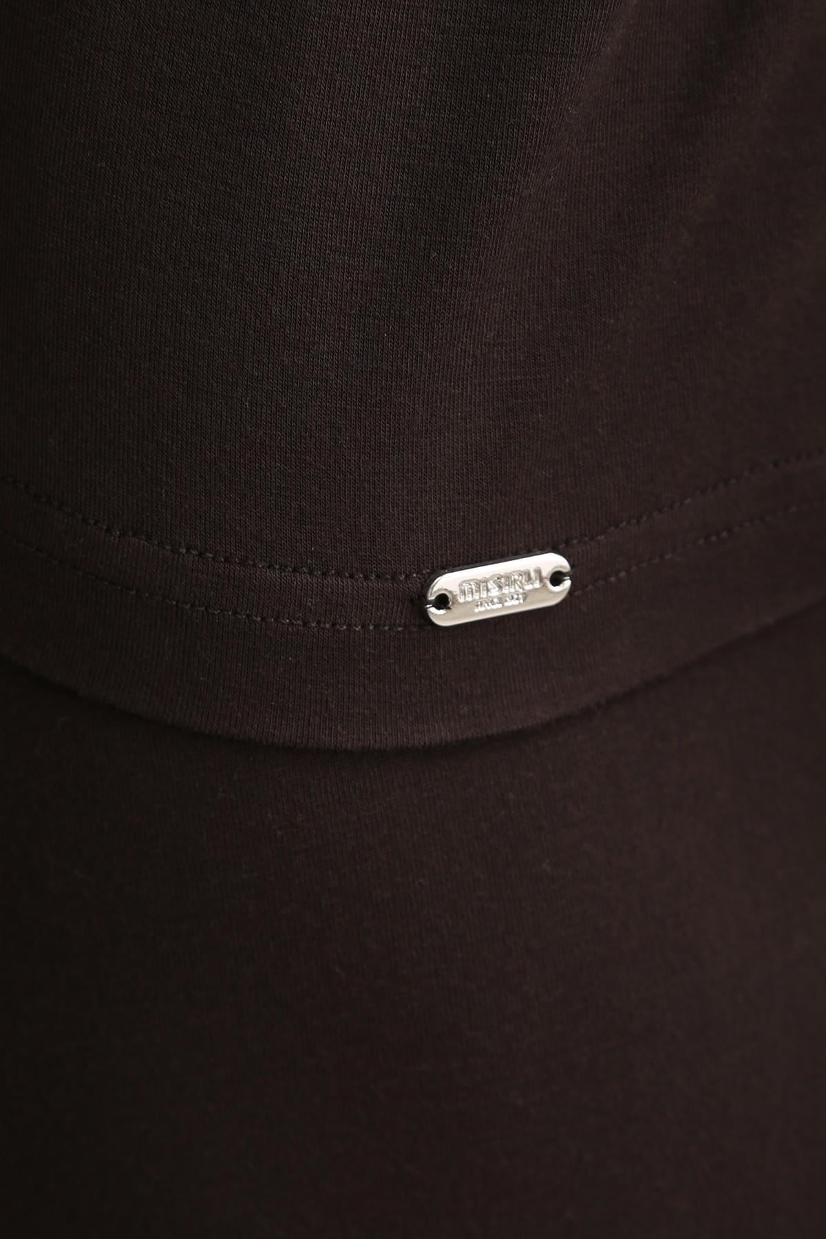 Mısırlı ORGANIC Pamuklu ZEUS LUXURY Regular Fit V Yaka Fanila / T-Shirt Kahverengi