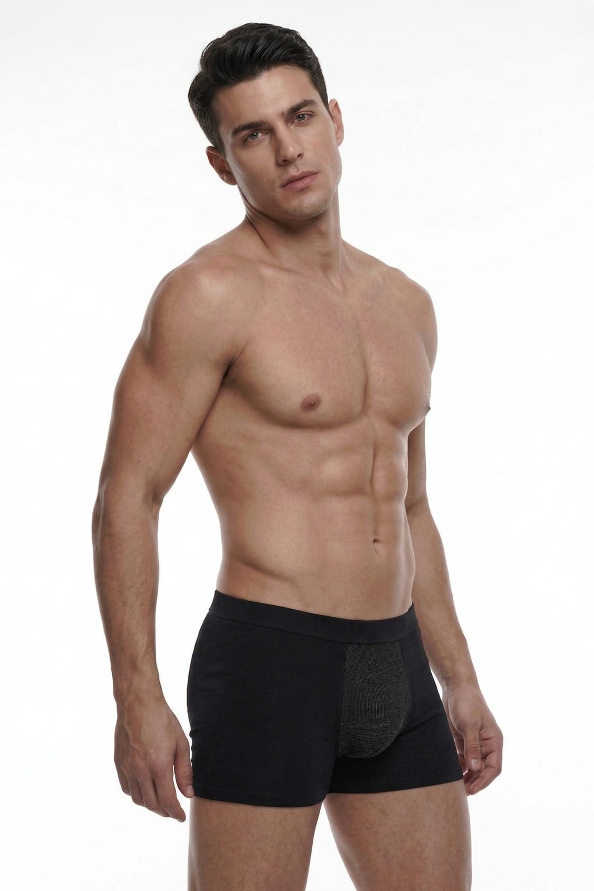 Mısırlı SILVERMAN Gümüş Boxer Siyah