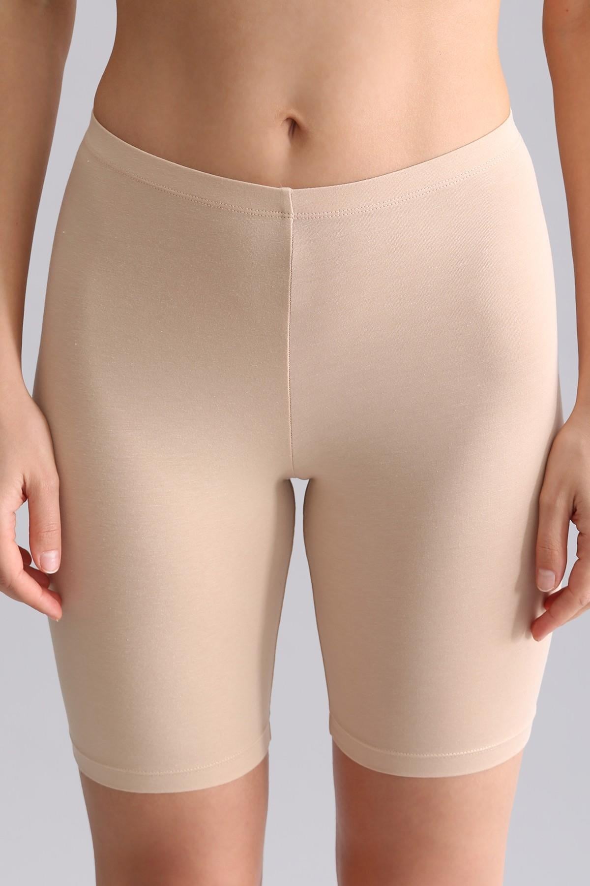 Modal by TENCEL ALICE Uzun Şort Külot Ten