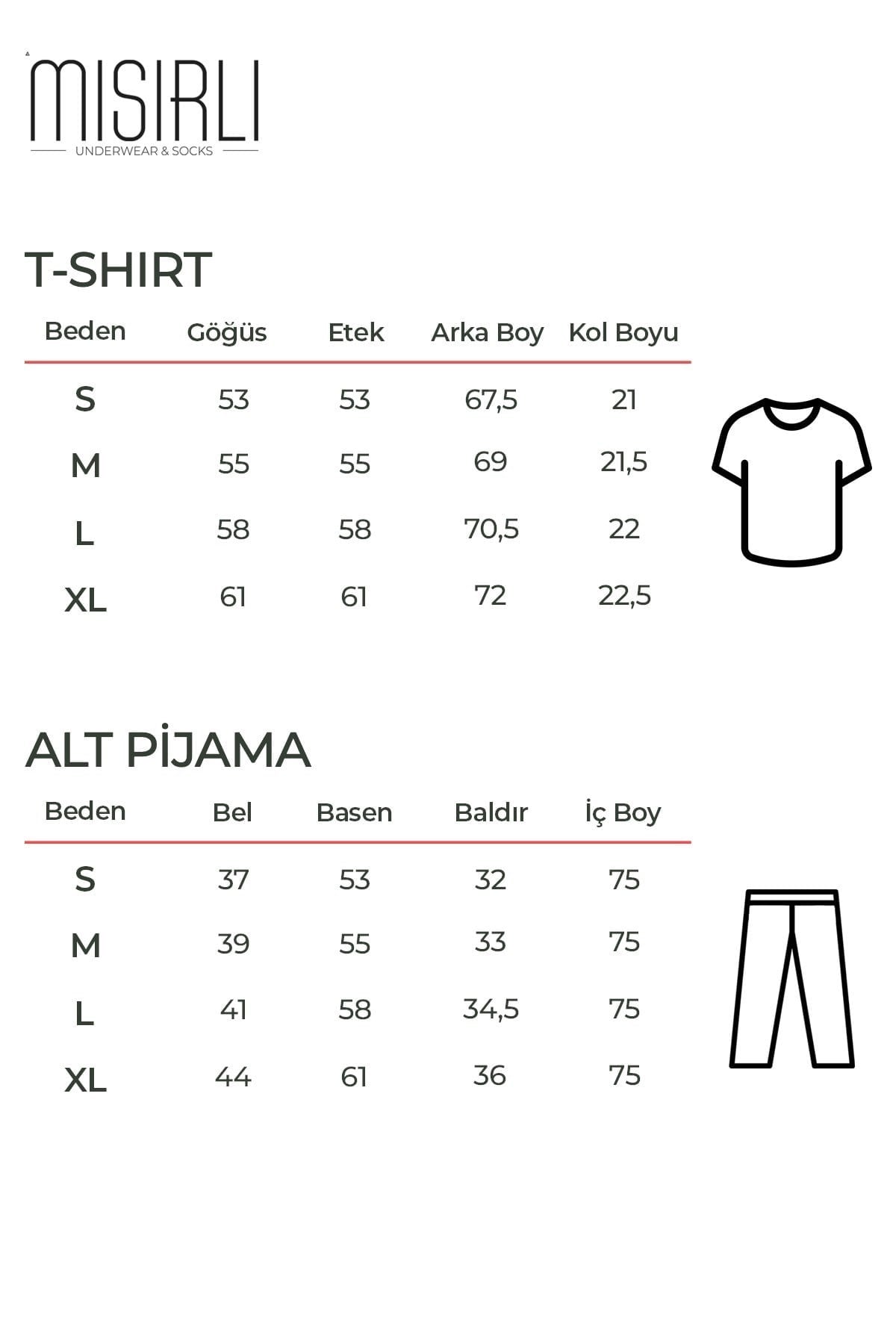 Pamuklu Kısa Kollu Pijama Takım Lacivert
