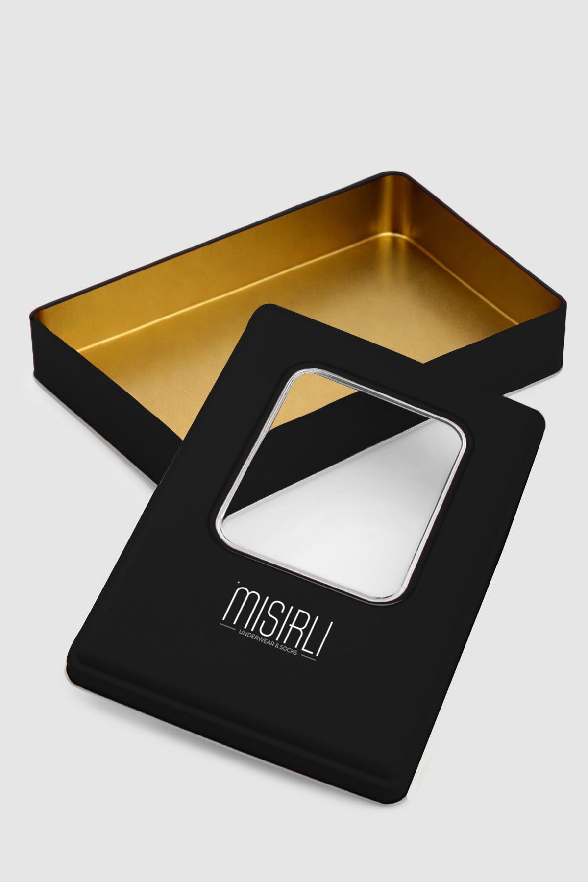 Unisex Metal Hediye Kutu Siyah