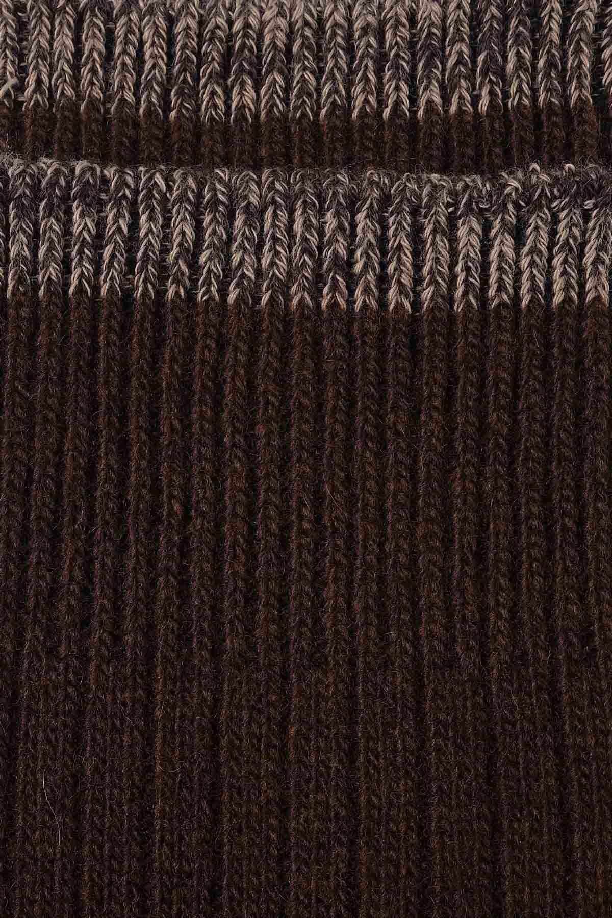 Aytuğ Erkek Kuzu Yüzü (Lambswool) Tekli Soket Çorap Kahverengi
