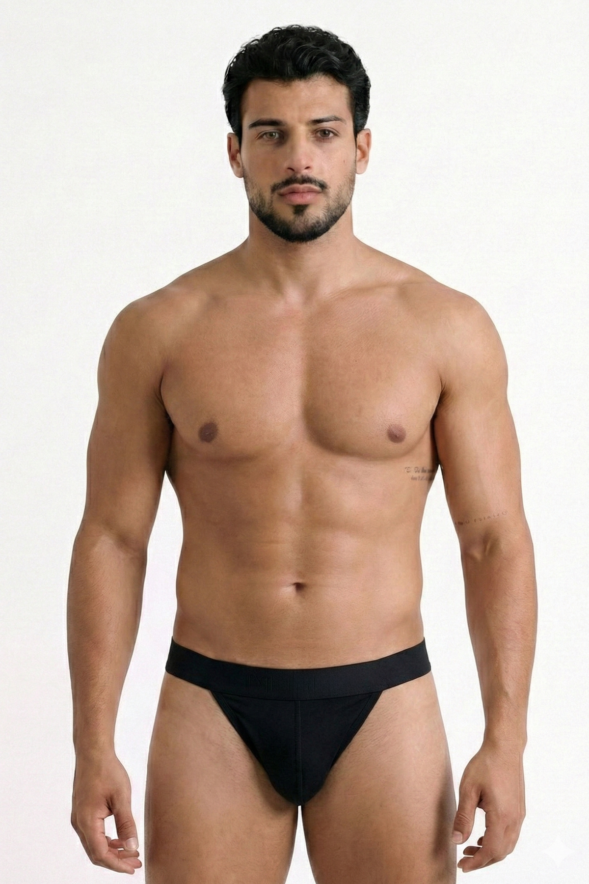 Erkek Modal Slim Fit Tanga Siyah