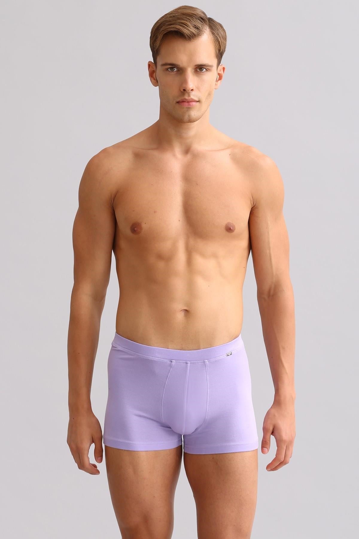 Mısırlı BAMBU ZEUS LUXURY Regular Fit Metal Armalı Boxer Mor