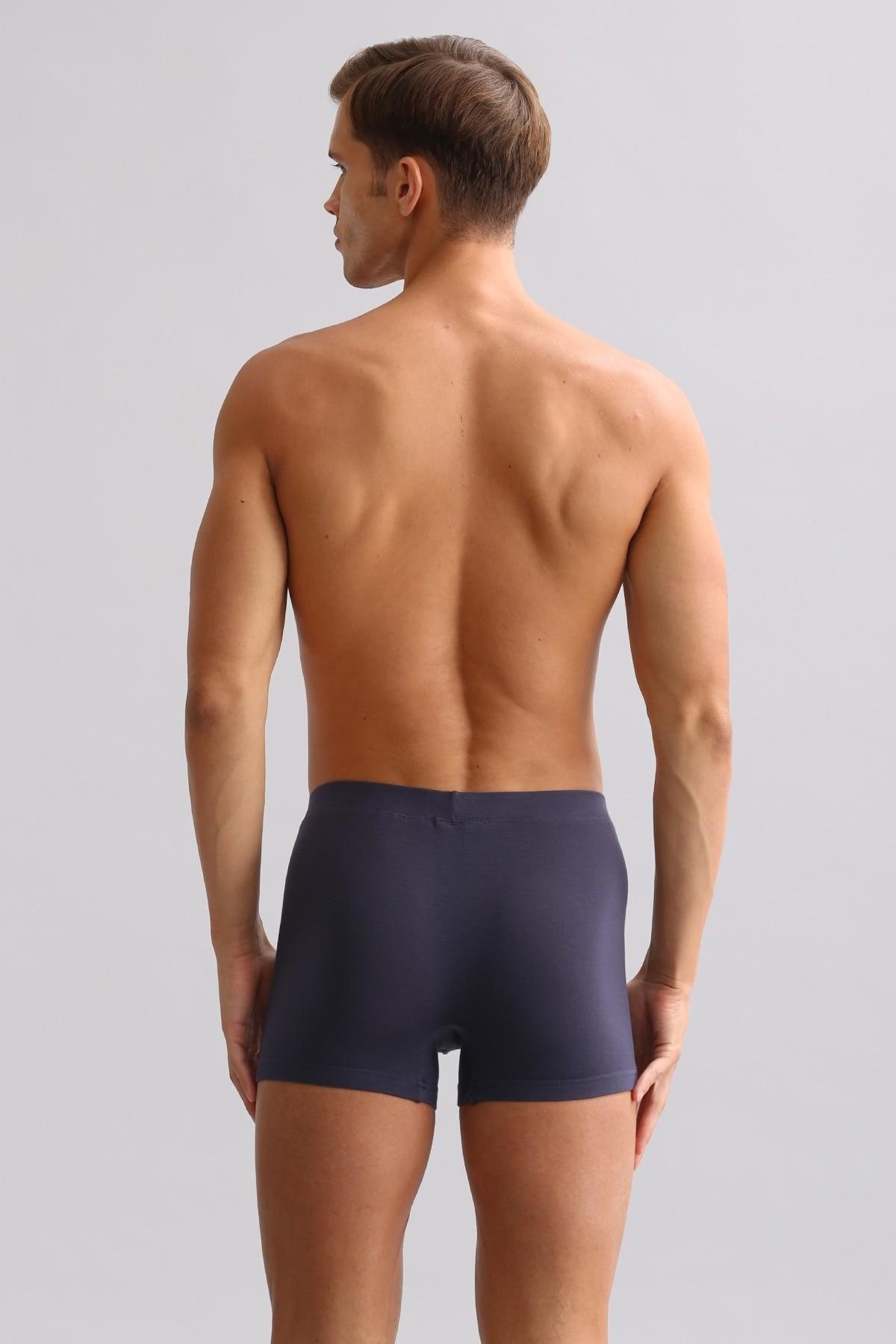 Mısırlı BAMBU ZEUS LUXURY Regular Fit Metal Armalı Boxer Antrasit