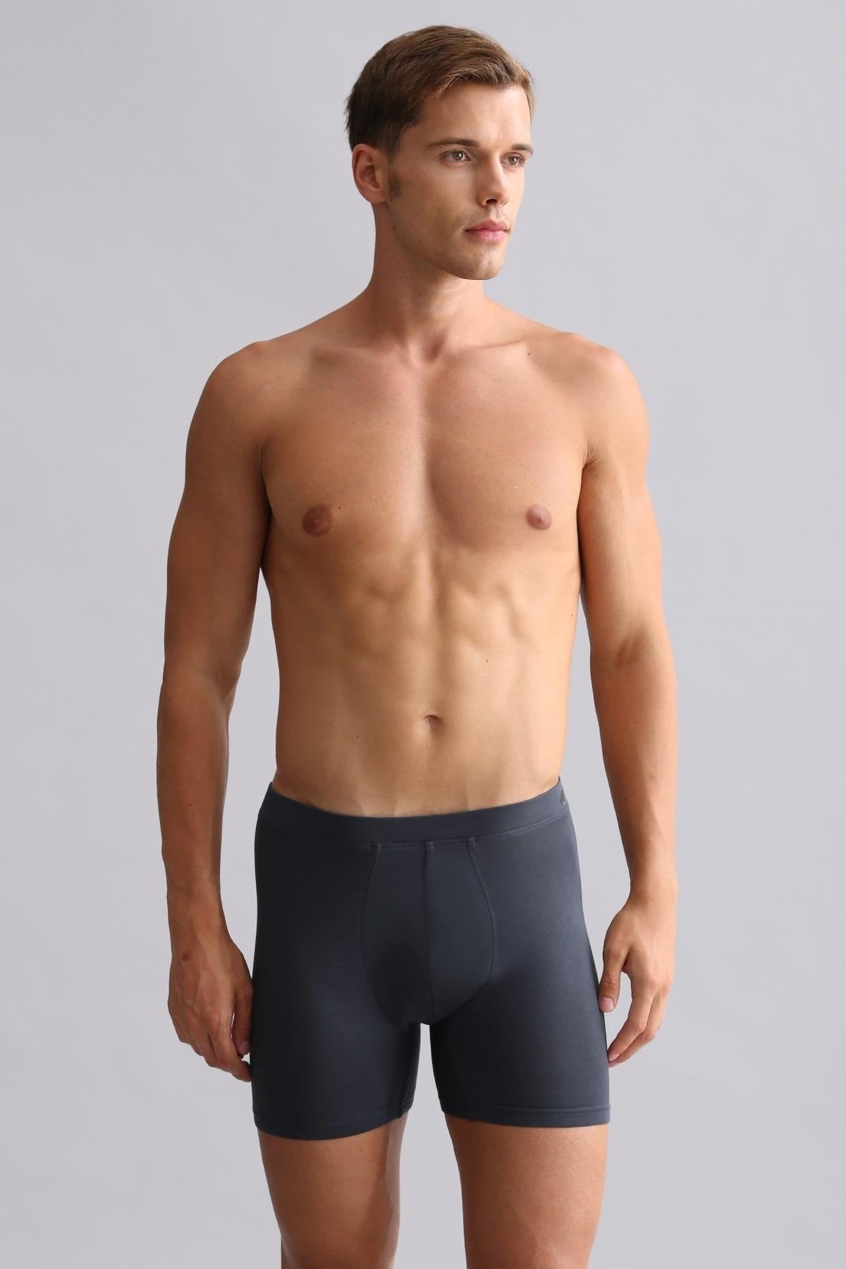 Mısırlı BAMBU ZEUS Regular Fit Long Boxer Antrasit