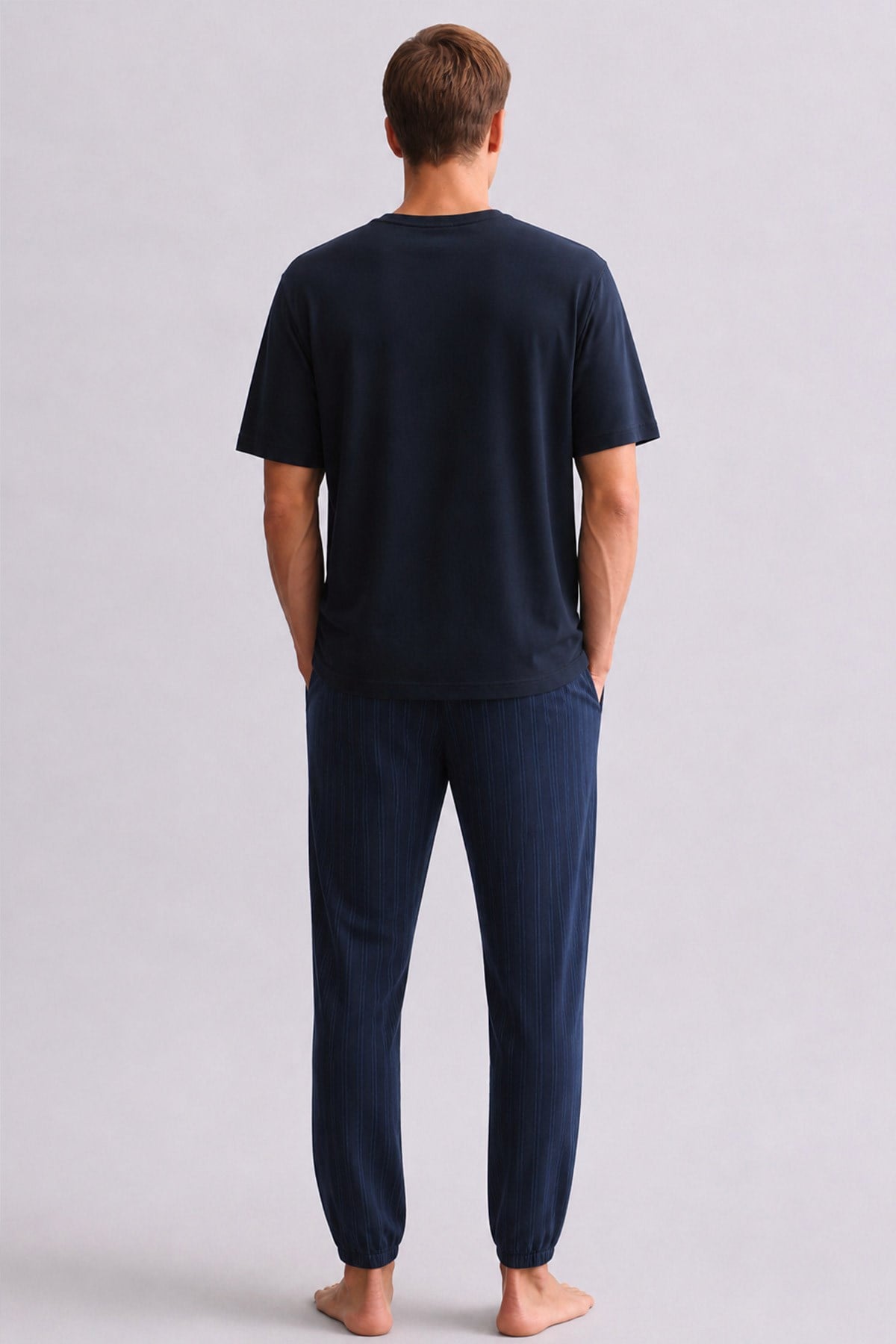 Mısırlı Erkek Bambu Jogger Pantolon Lacivert