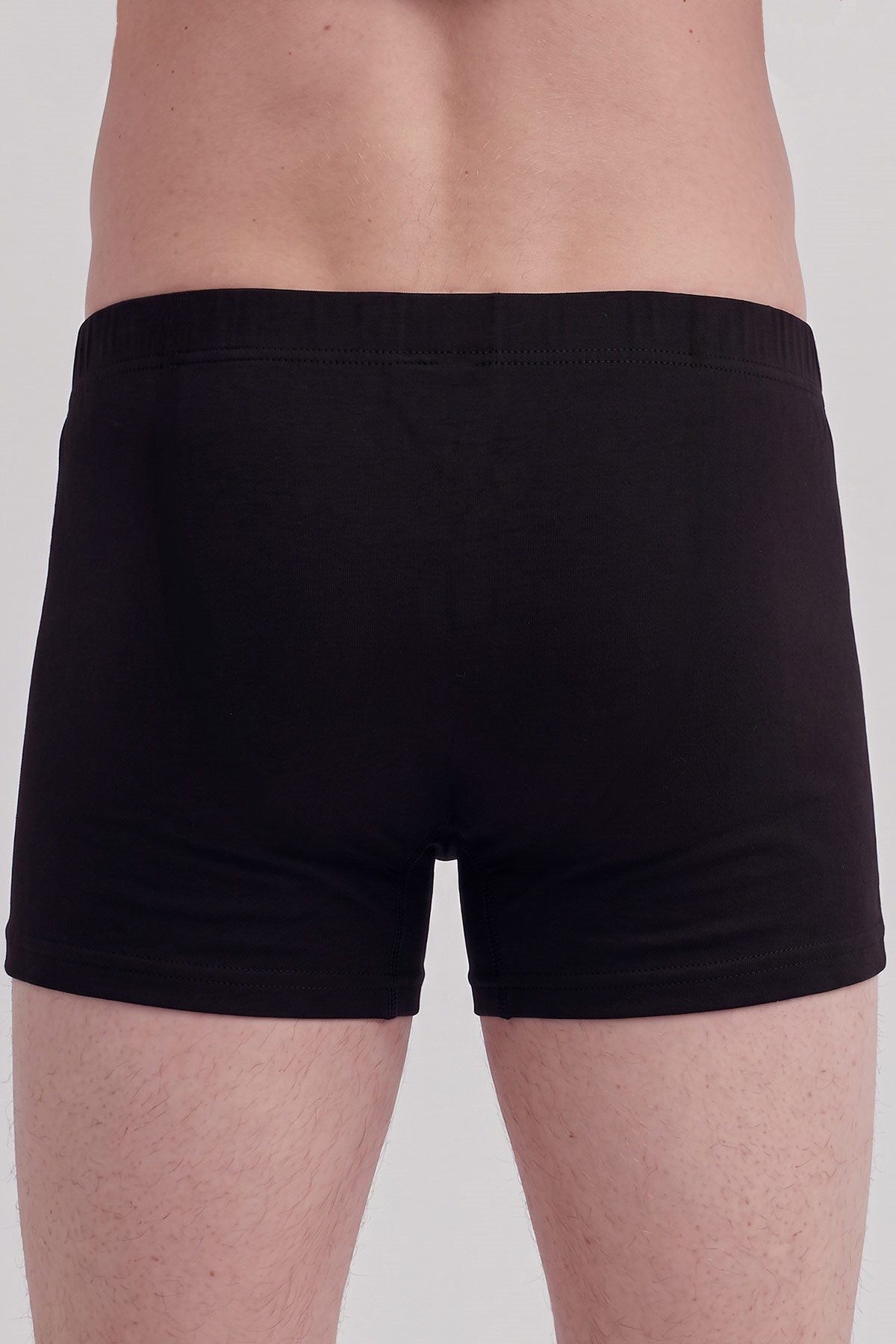 Mısırlı Erkek Gümüş Kısa Boxer Siyah