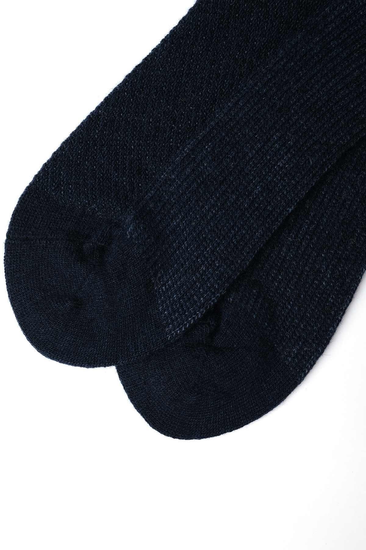 Mısırlı Erkek Kuzu Yünü (Lambswool) Tekli Soket Çorap Lacivert