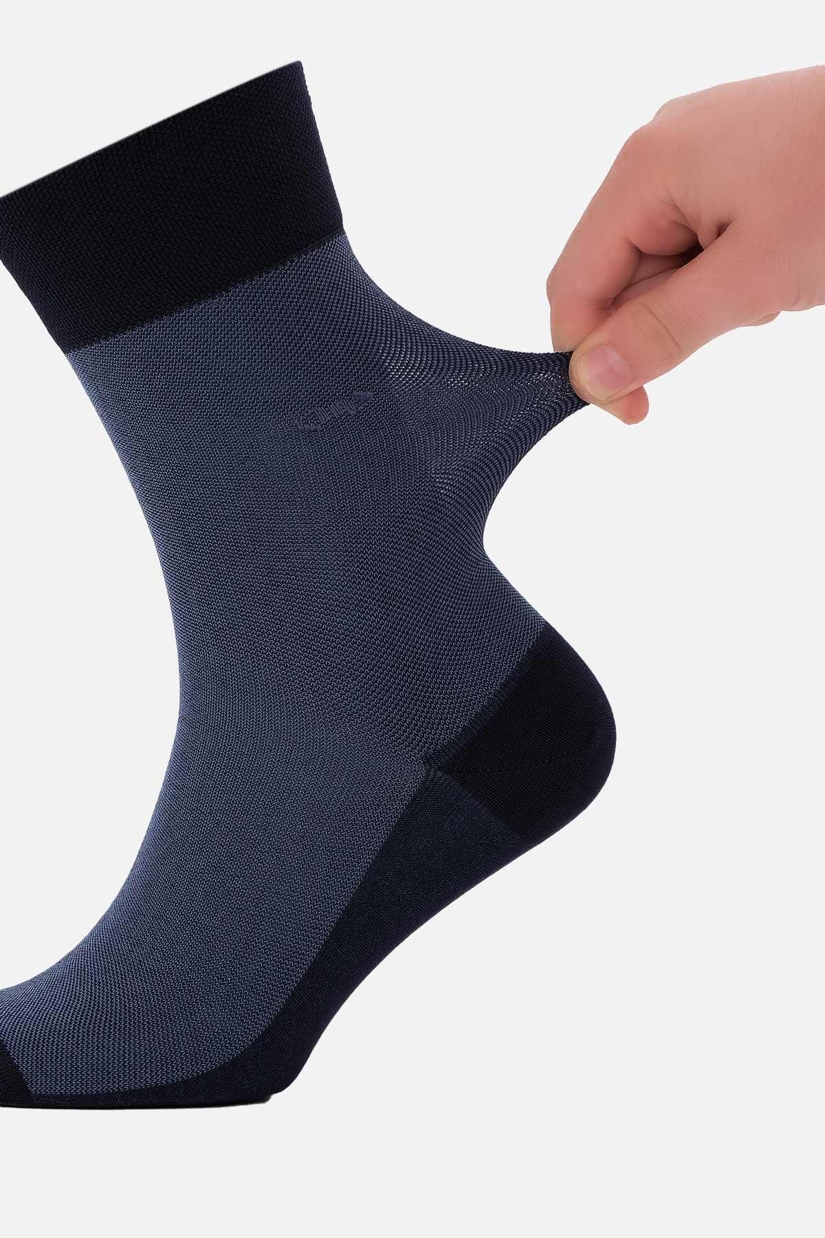 Mısırlı Erkek Merserize Tekli Yazlık Soket Çorap Lacivert