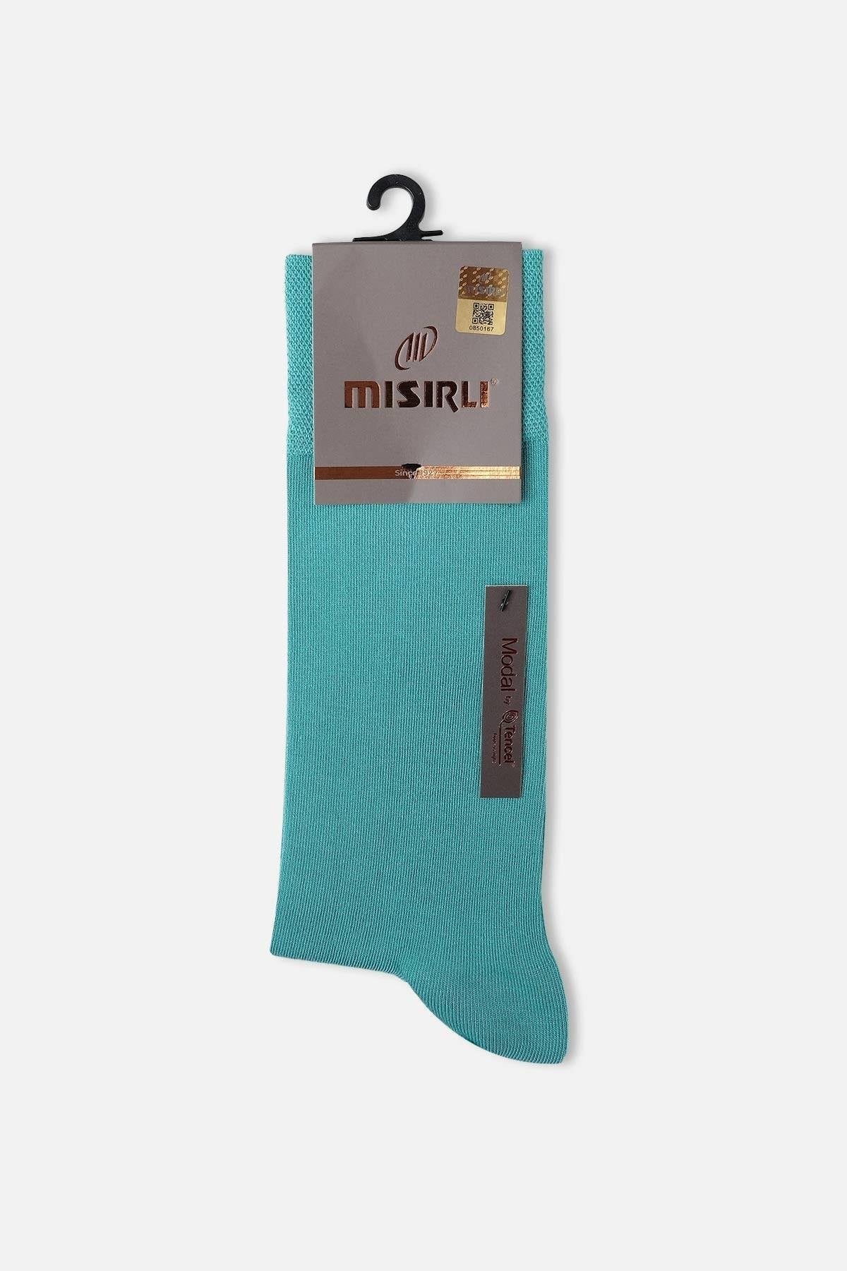 Mısırlı Erkek Modal Tekli Soket Çorap Mavi