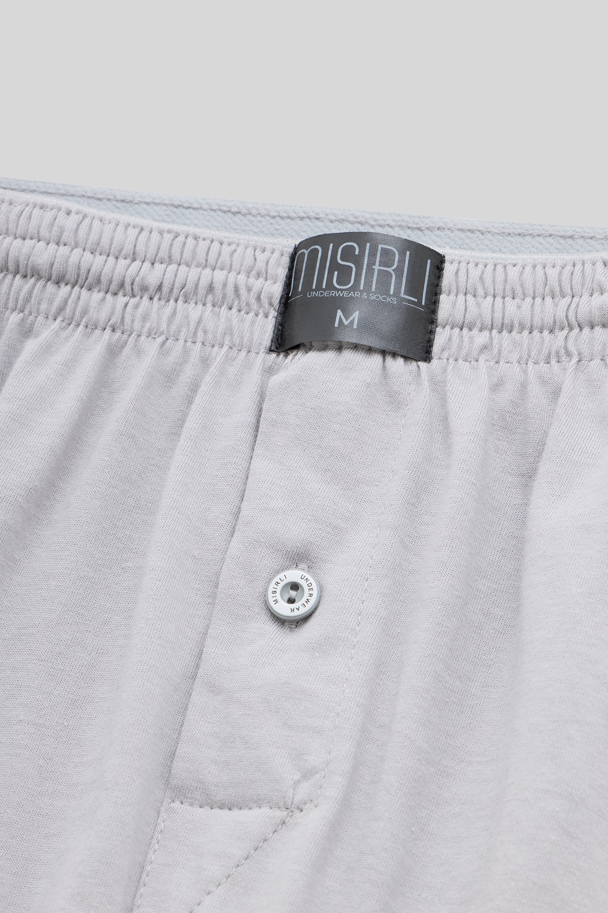 Mısırlı Erkek Pamuklu Ares Boxer Gri