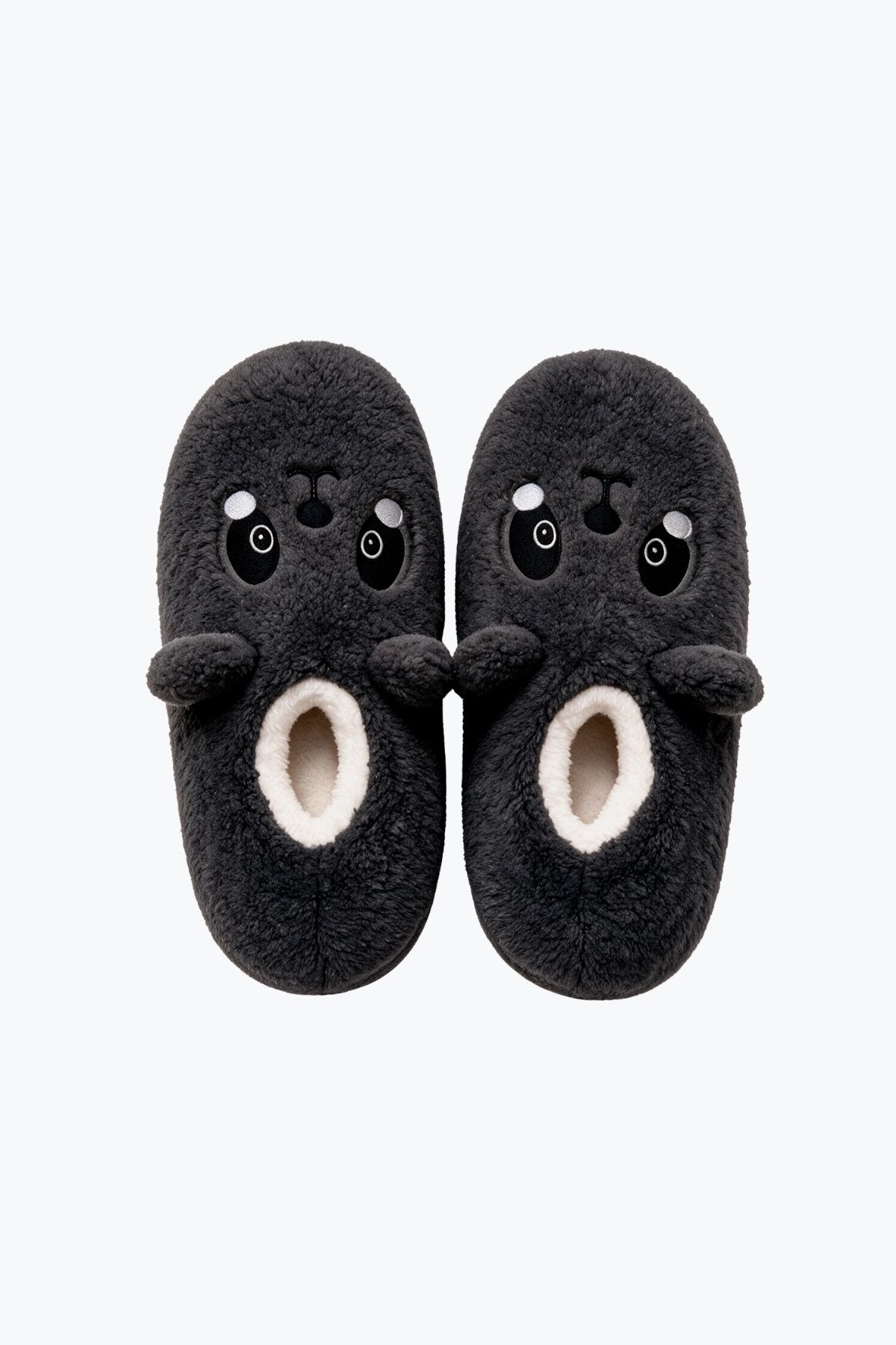 Mısırlı Erkek Panda Figürlü Panduf Füme