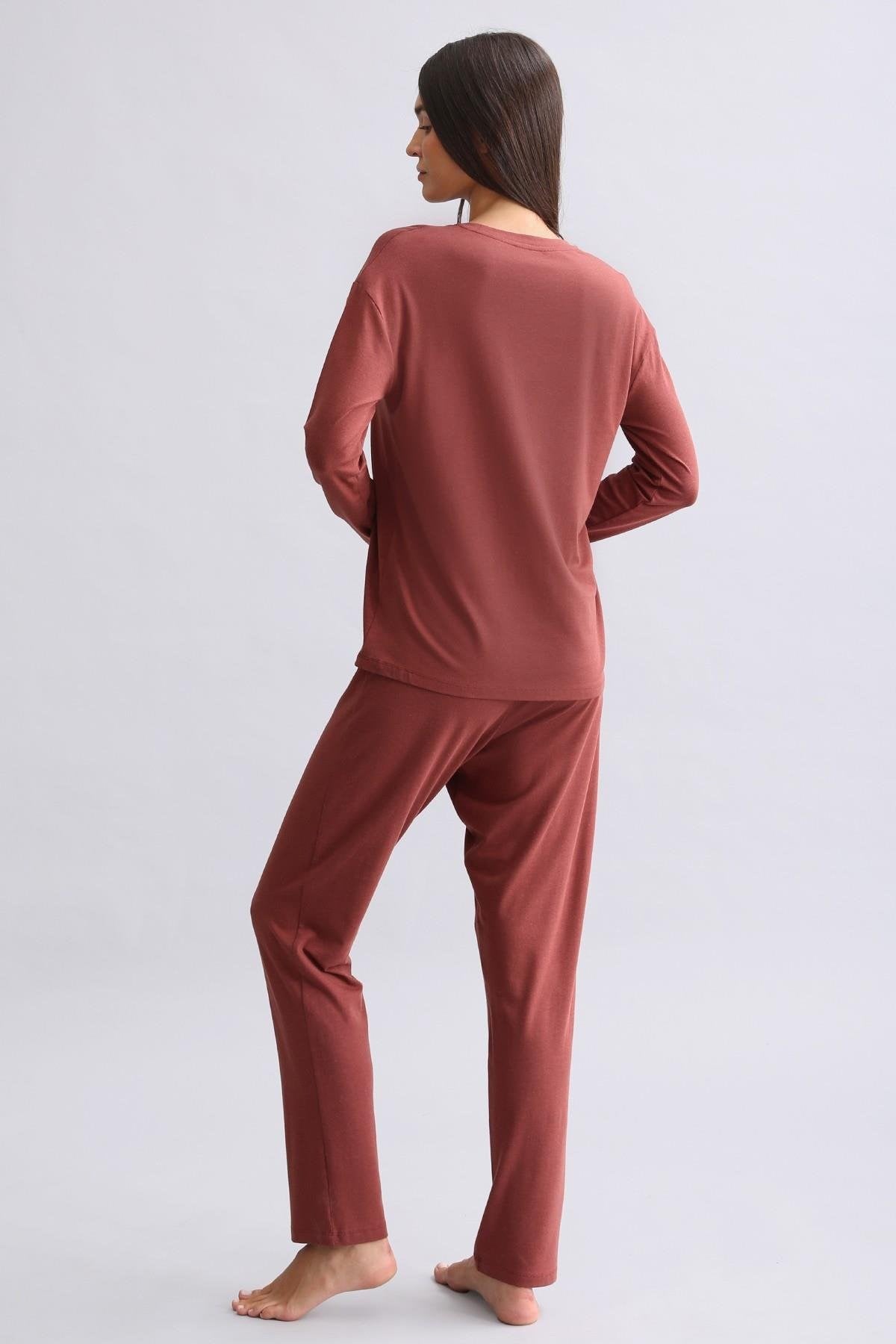 Mısırlı Kadın Bambu Sweatshirt Bordo