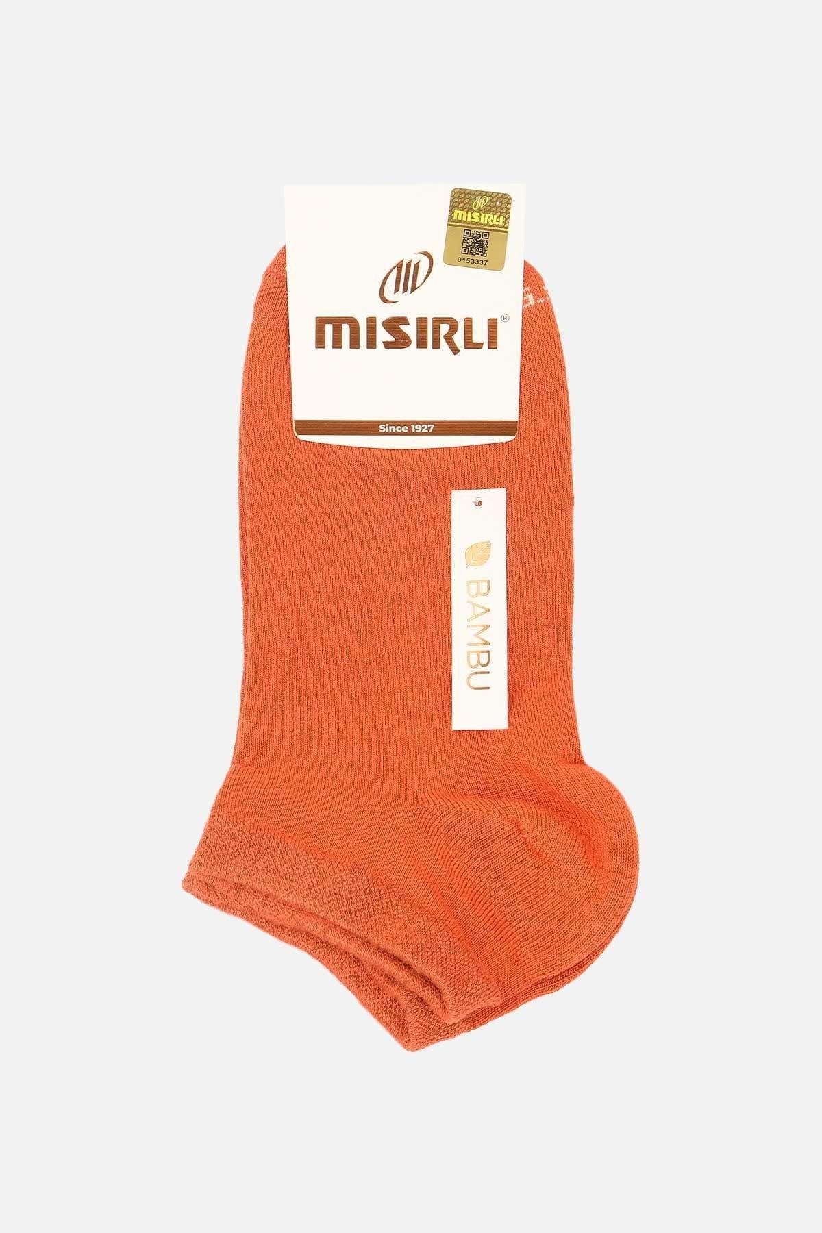 Mısırlı Kadın Bambu Tekli Yazlık Patik Çorap Kiremit