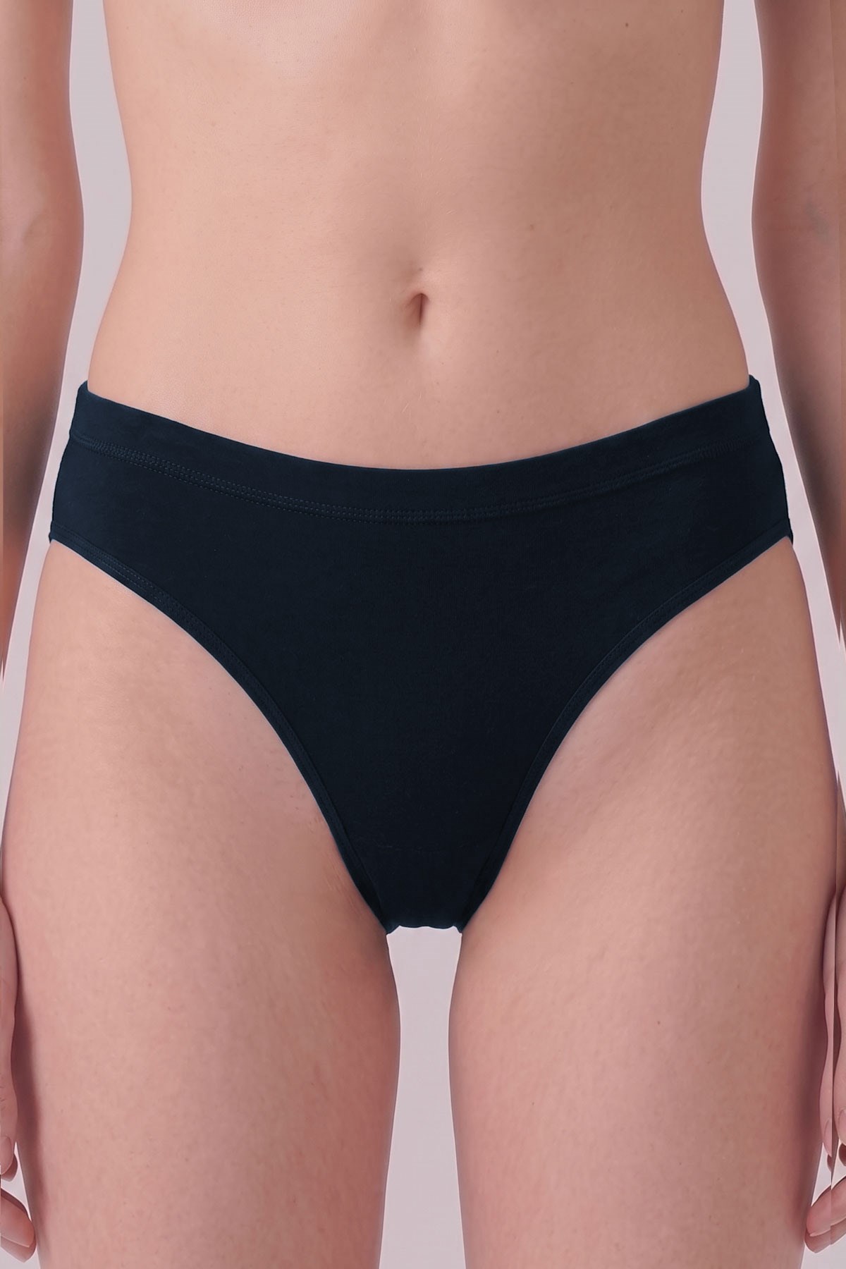 Mısırlı Kadın Gümüş Tanga Külot Lacivert
