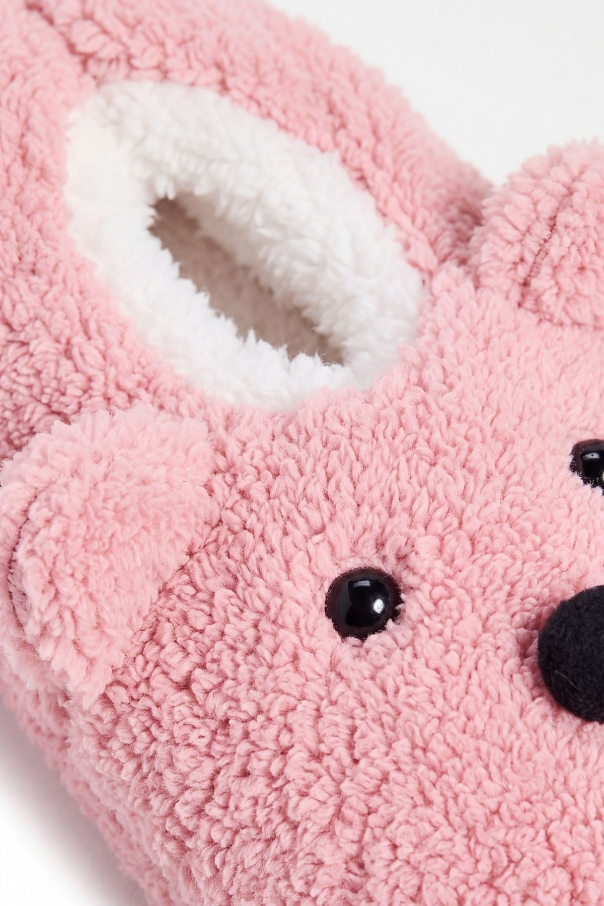 Mısırlı Kadın Panda Figürlü Panduf Açık Pembe