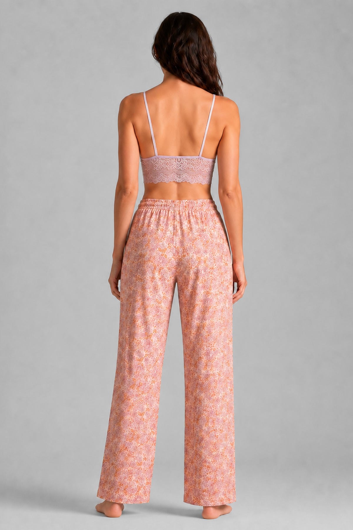 Mısırlı Kadın Saten Üçlü Pijama Takım Çok Renkli