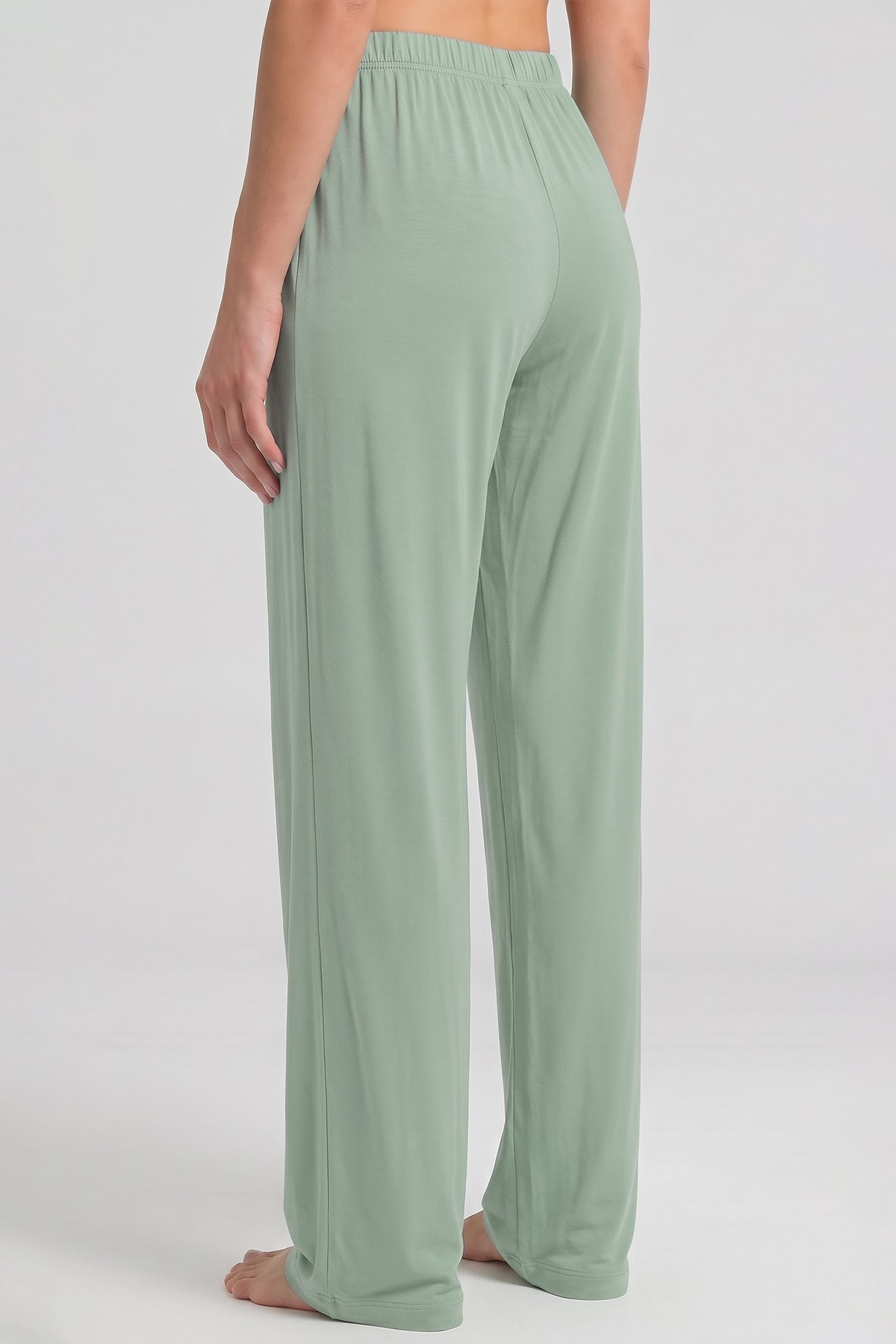 Mısırlı Kadın Viskon Alt Pijama Mint