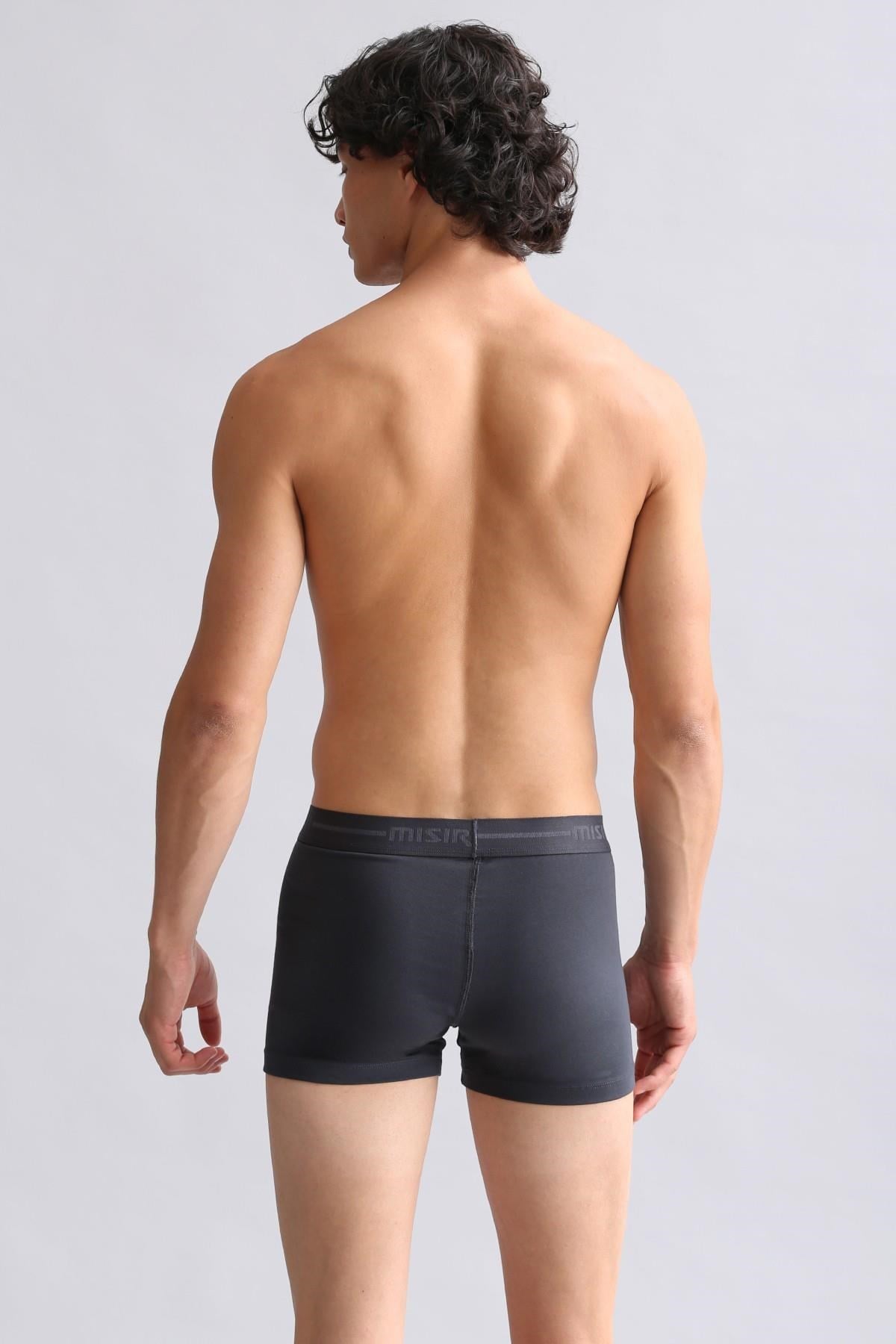 Mısırlı ORGANIC Pamuklu Compact Cotton Klasik Boxer Antrasit