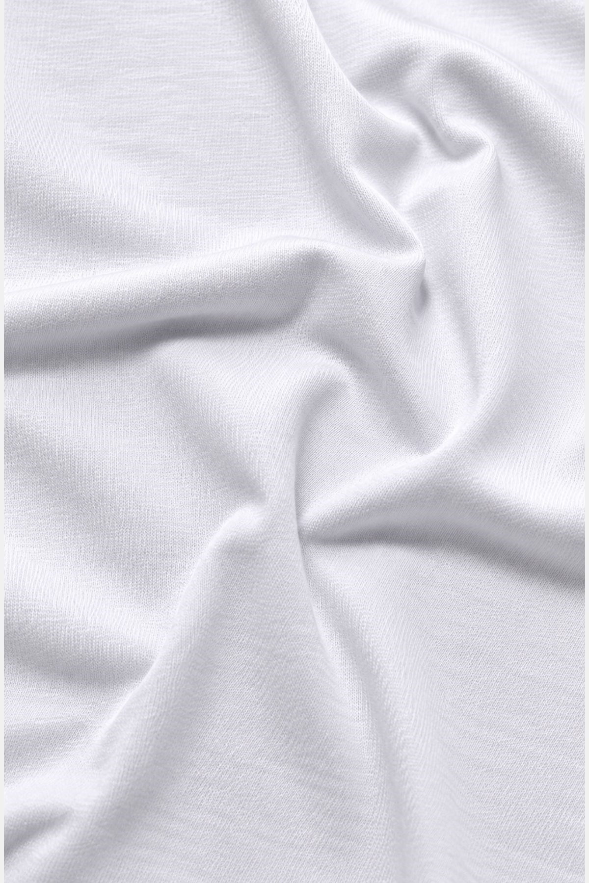 Mısırlı ORGANIC Pamuklu HERCULES Slim Fit Bisiklet Yaka Fanila Beyaz