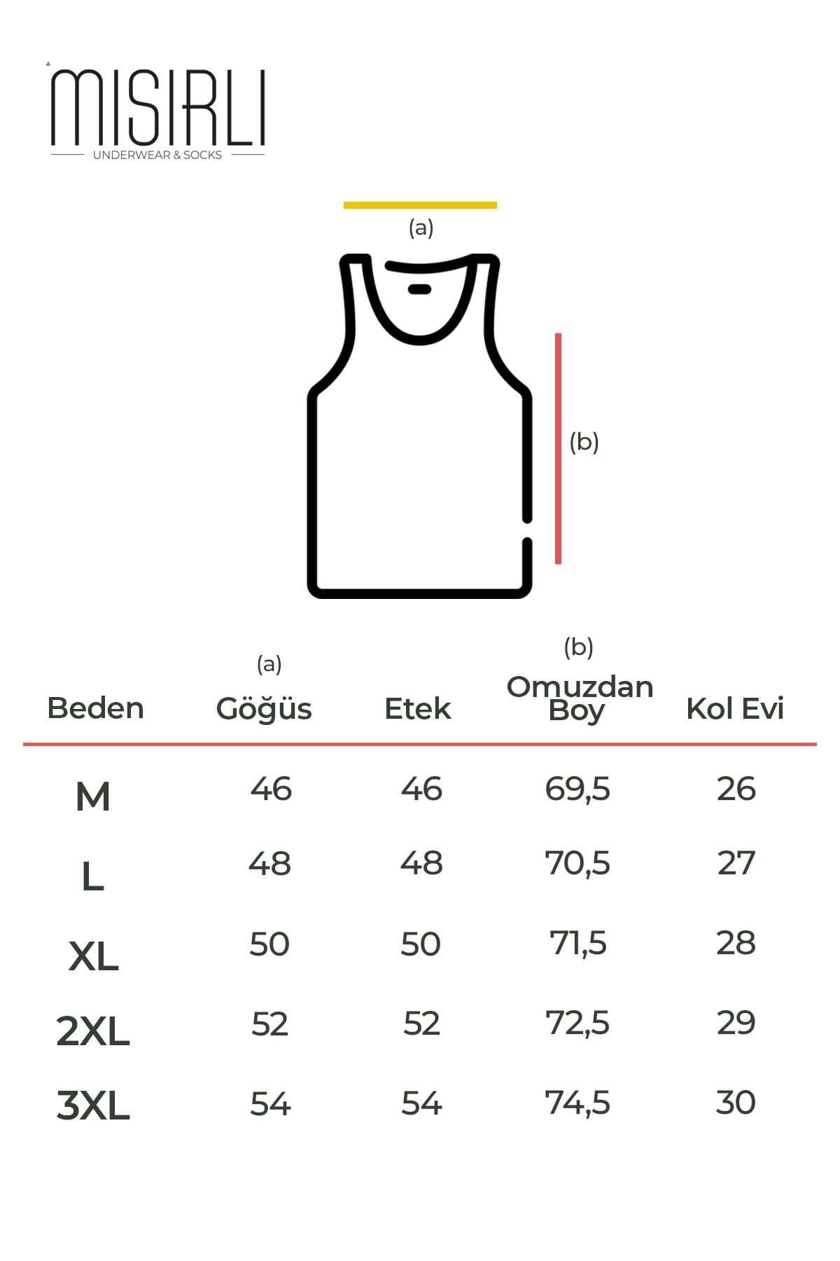 Mısırlı ORGANIC Pamuklu HERCULES Slim Fit Basic Atlet Beyaz