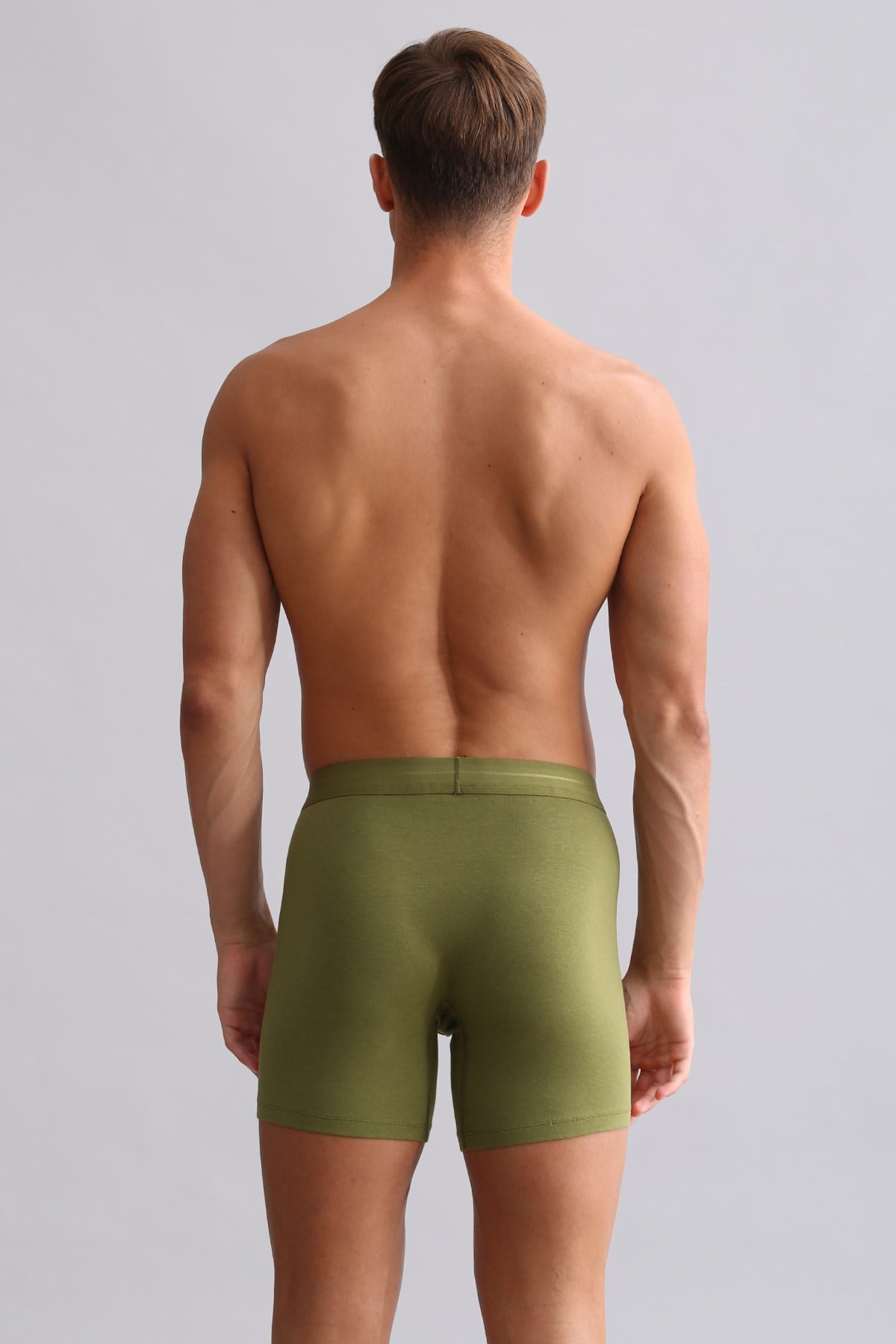 Mısırlı ORGANIC Pamuklu SPARTACUS PLUS PERFORMANCE Long Boxer Haki