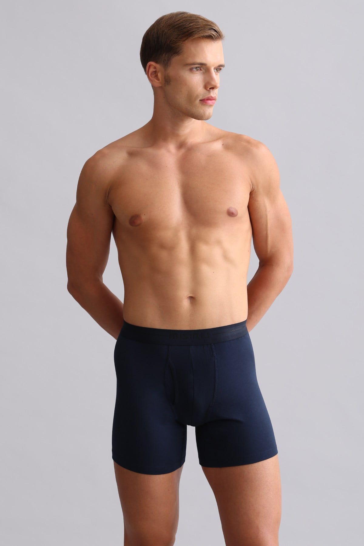 Mısırlı ORGANIC Pamuklu SPARTACUS PLUS PERFORMANCE Long Boxer Lacivert