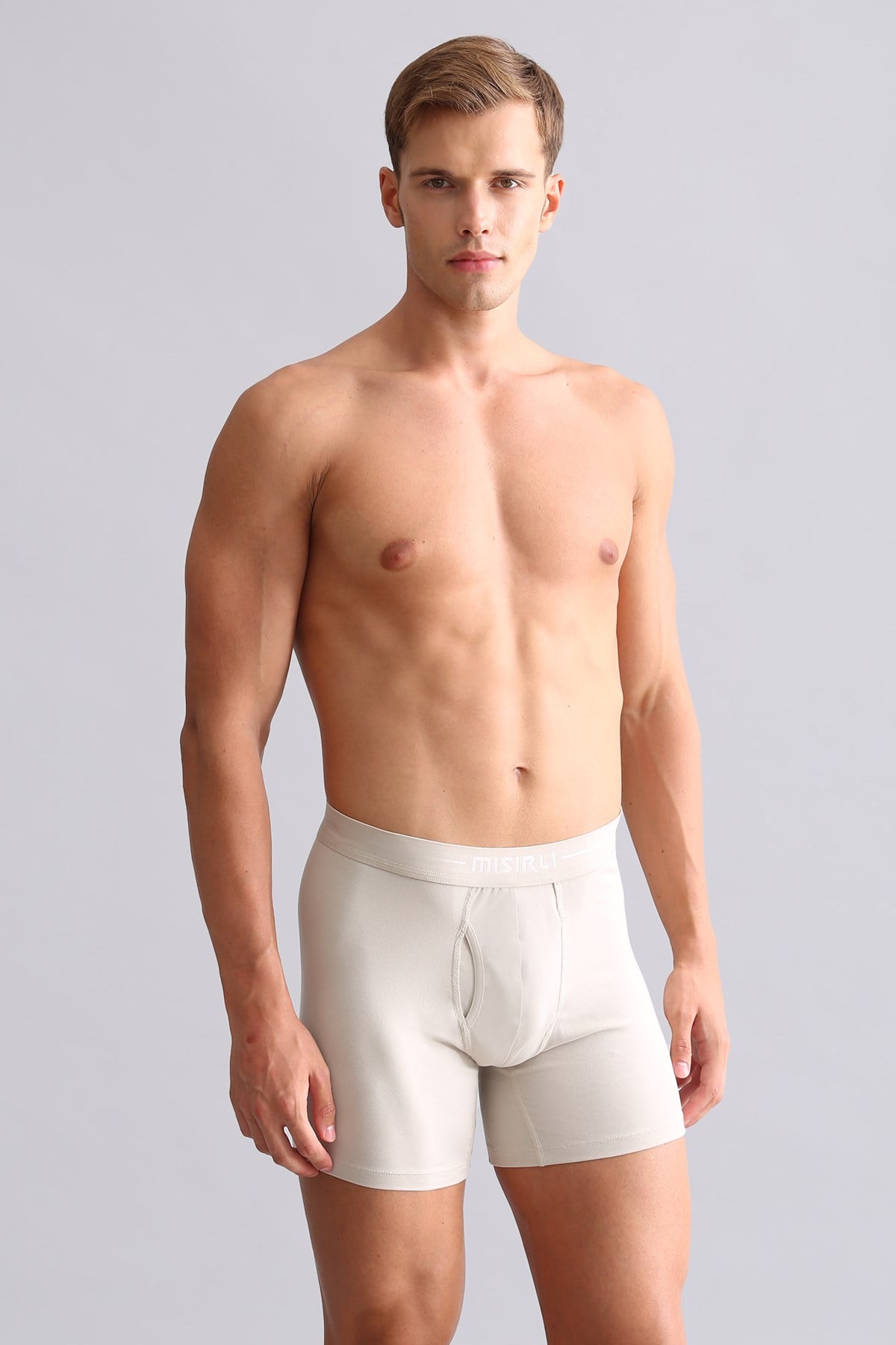 Mısırlı ORGANIC Pamuklu SPARTACUS PLUS PERFORMANCE Long Boxer Toprak Bej