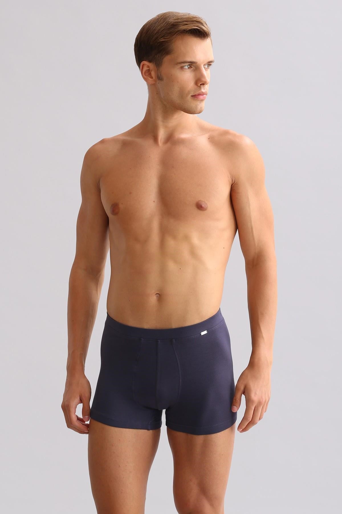 Mısırlı ORGANIC Pamuklu ZEUS LUXURY Regular Fit Metal Armalı Boxer Antrasit