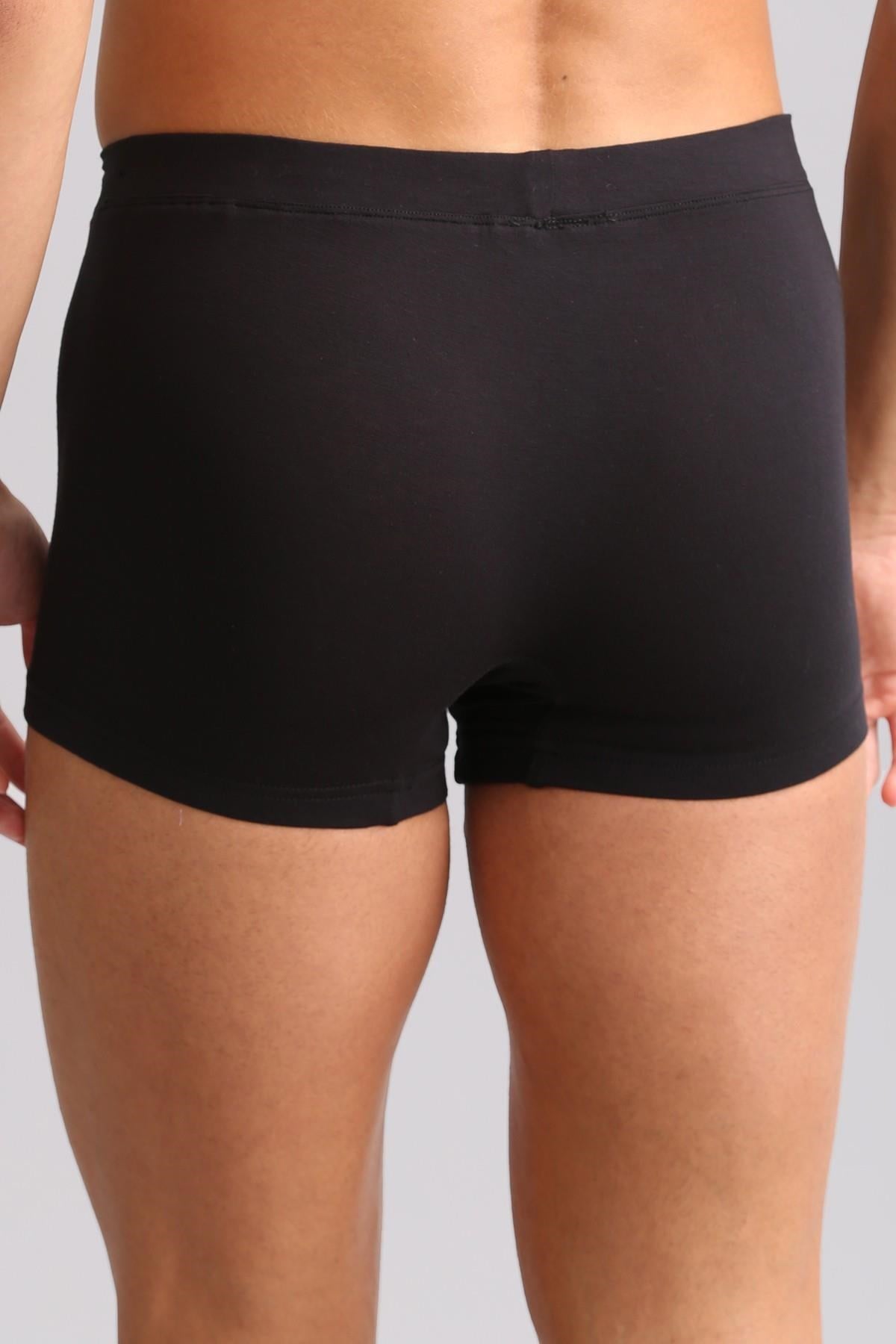 Mısırlı ORGANIC Pamuklu ZEUS LUXURY Regular Fit Metal Armalı Boxer Siyah