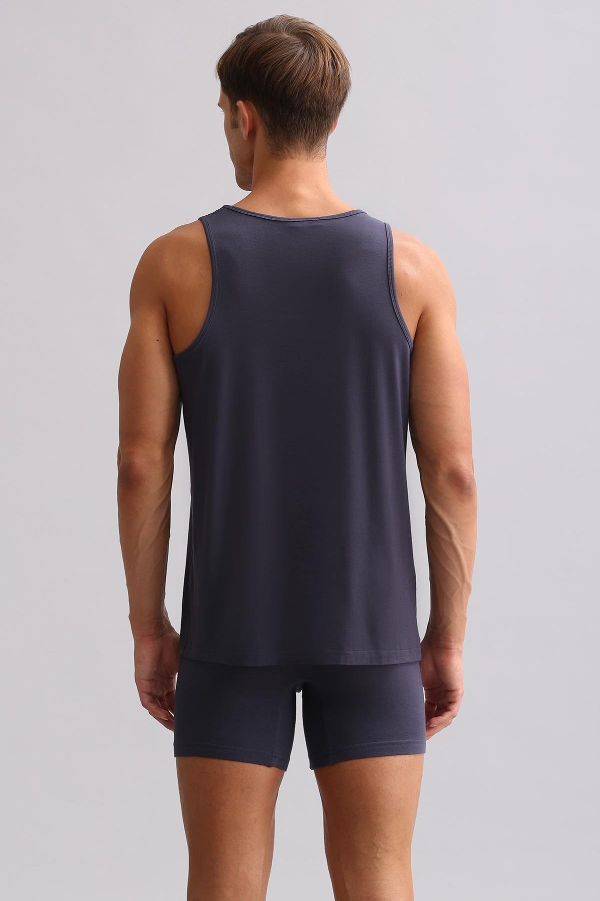 Mısırlı ORGANIC Pamuklu ZEUS LUXURY Regular Fit Basic Atlet Antrasit