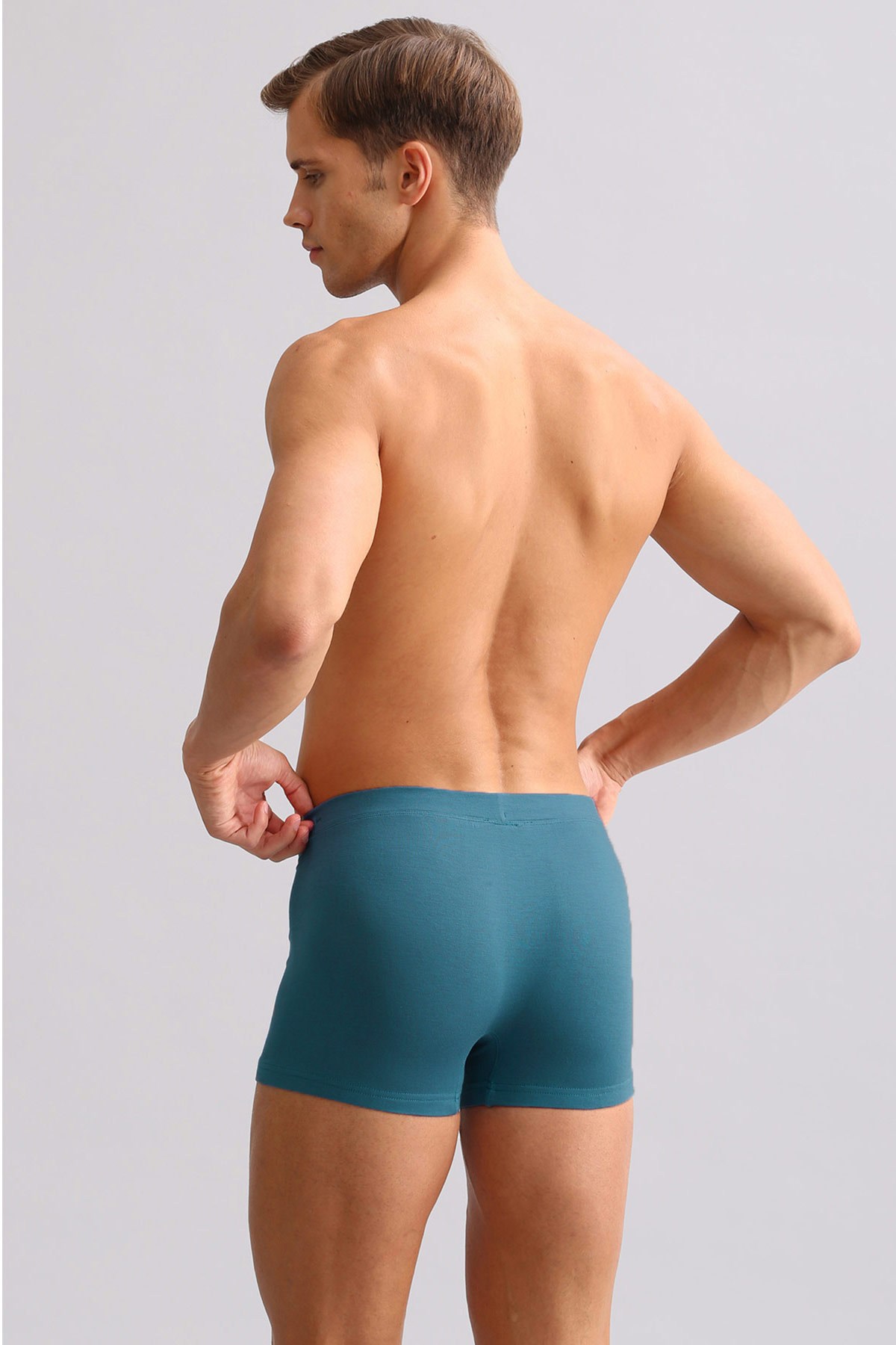 Mısırlı ORGANIC Pamuklu ZEUS LUXURY Regular Fit Metal Armalı Boxer Fit Green
