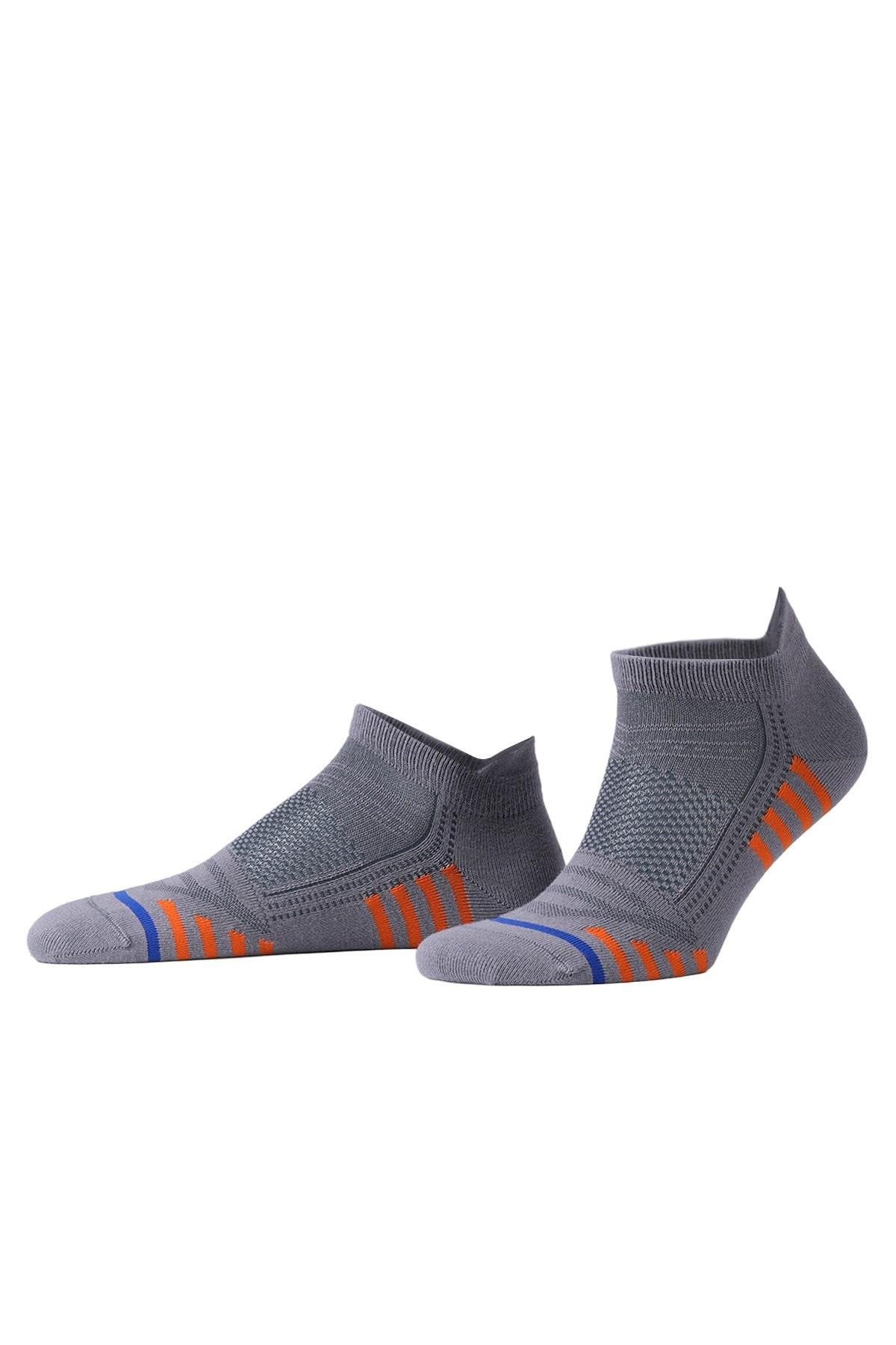 Mısırlı Unisex BAMBU HIGH PERFORMANCE Atletik 6 Çift Patik Çorap Çok Renkli