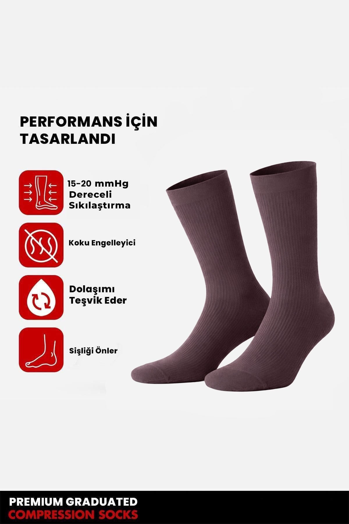 Mısırlı Unisex Bambu Özel Sıkılaştırıcı Teknolojiyle Uçuş ve Pilot Soket Çorap Lavender