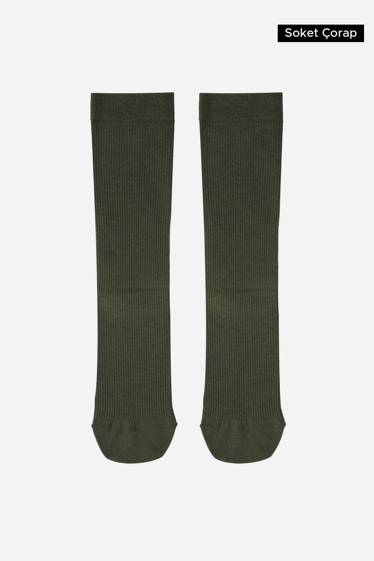 Mısırlı Unisex Bambu Özel Sıkılaştırıcı Teknolojiyle Uçuş ve Pilot Soket Çorap Haki