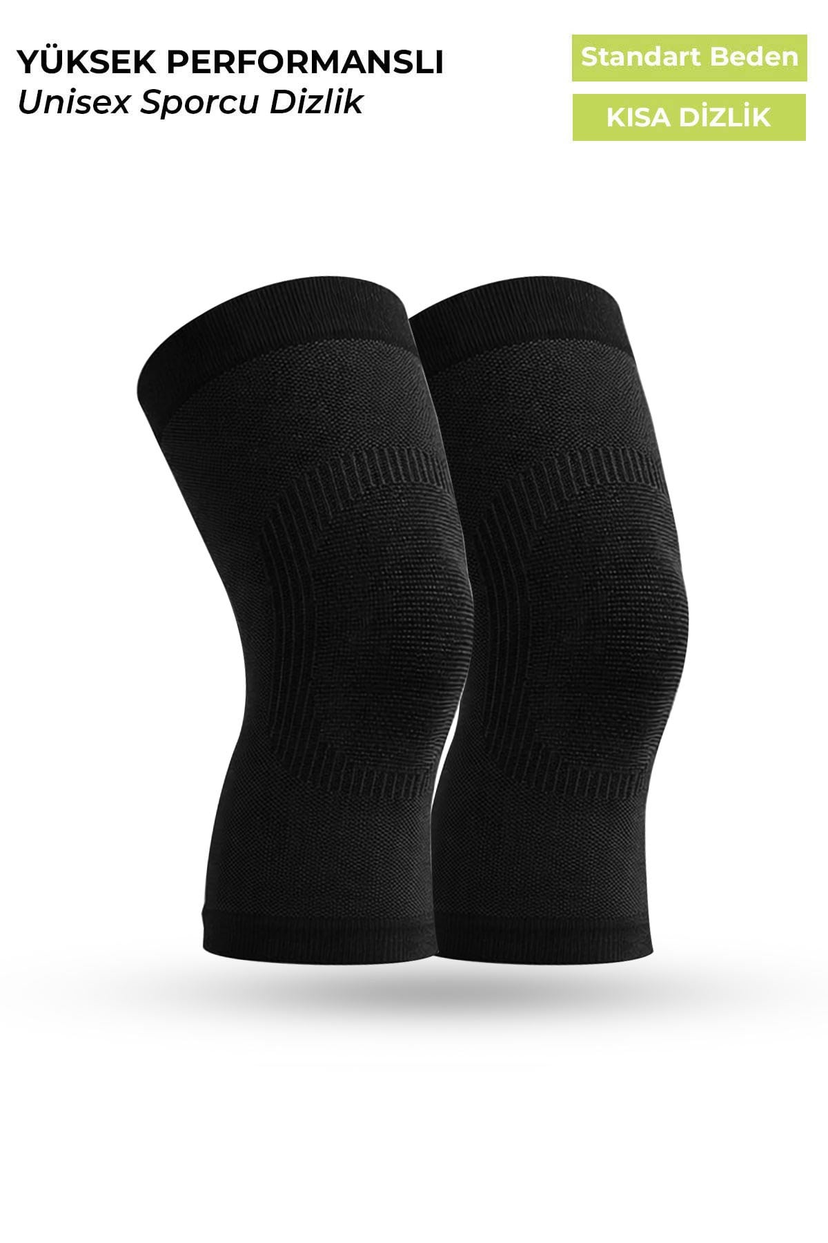 Mısırlı Unisex Medikal Dizlik Çorap Siyah
