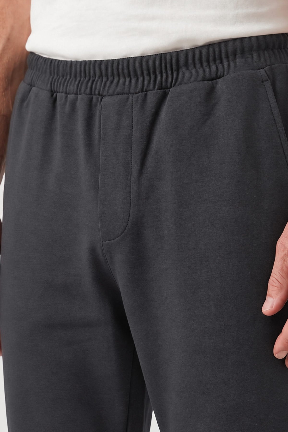Mısırlı Unisex Pamuk Karışımlı Jogger Füme