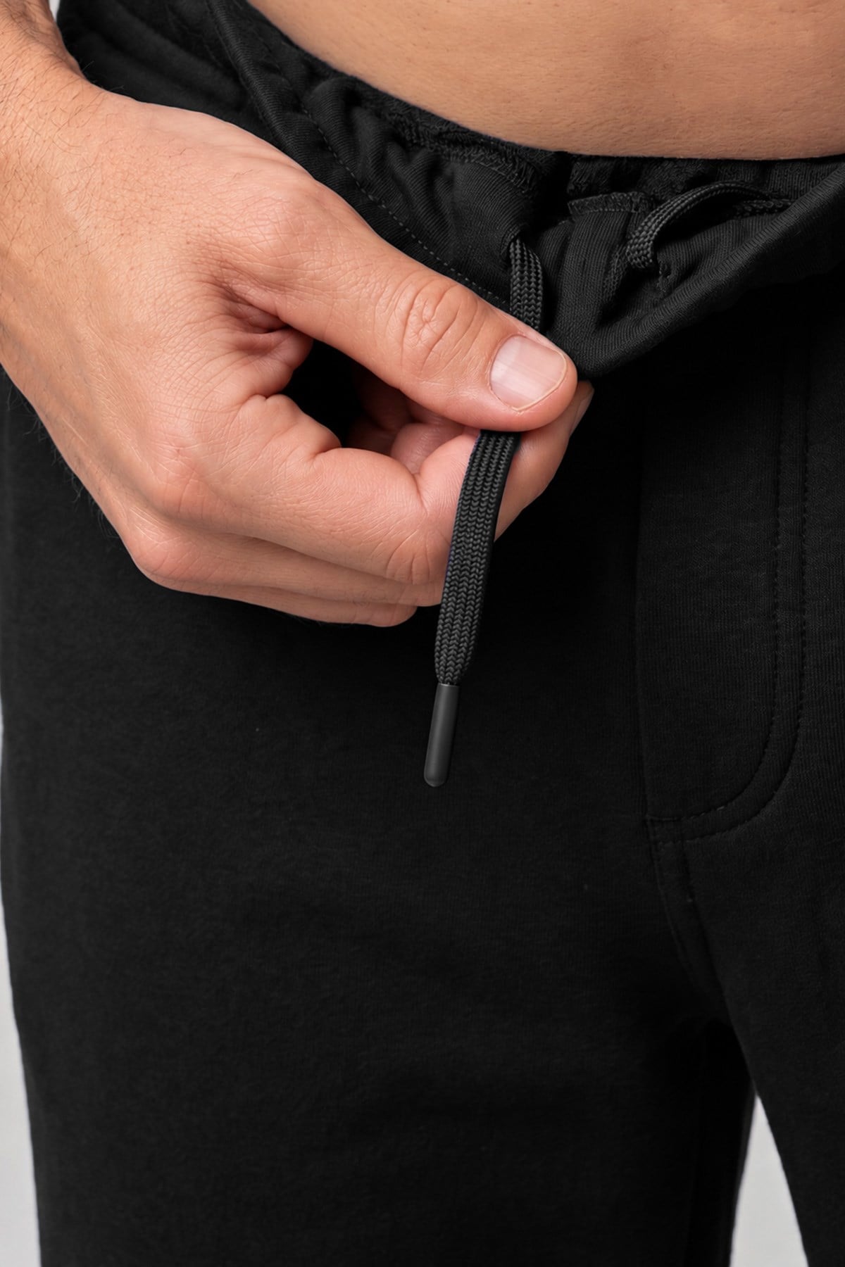 Mısırlı Unisex Pamuk Karışımlı Jogger Siyah