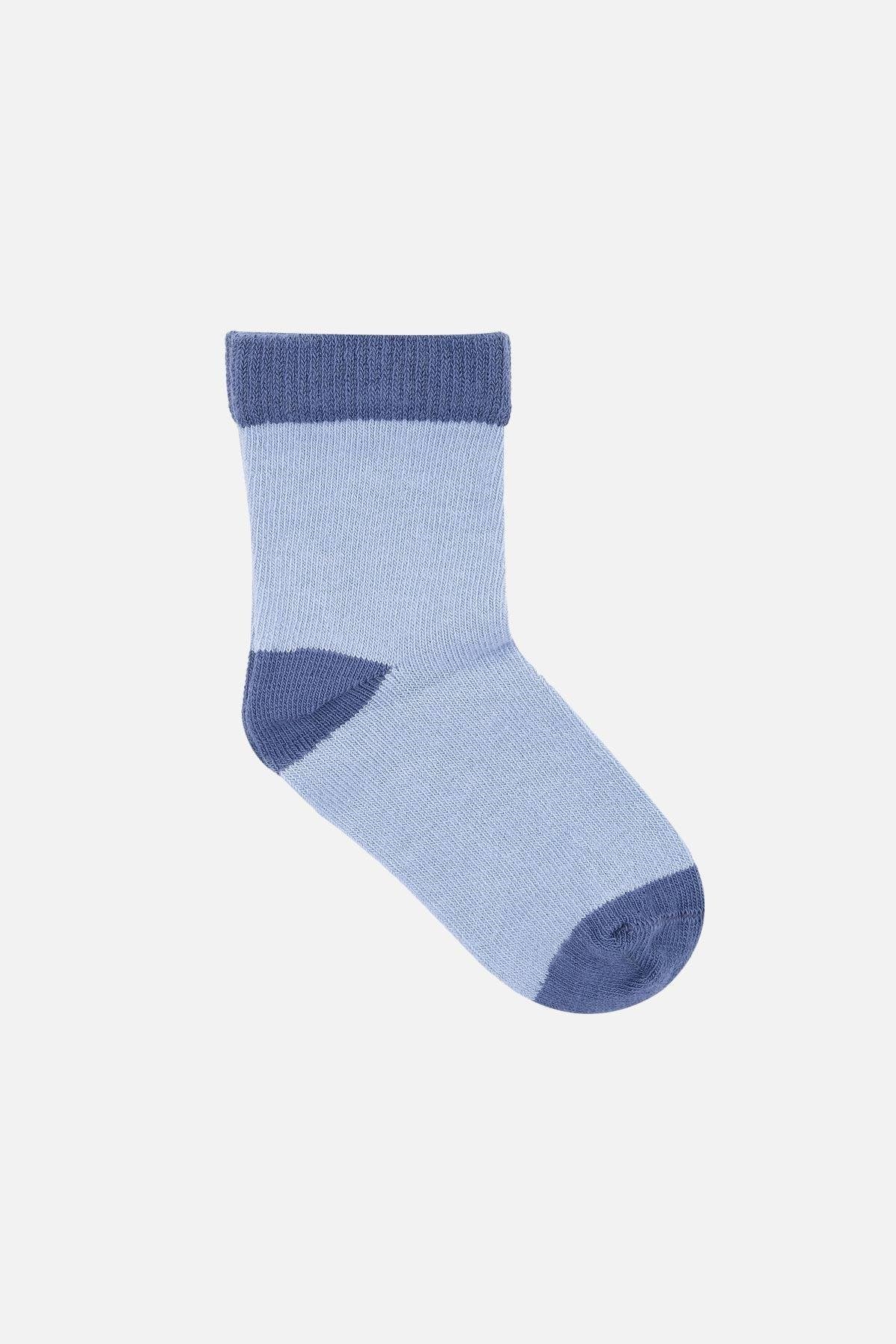 Mısırlı Unisex Pamuklu 5 Çift Bebek ve Çocuk Çorap Çok Renkli