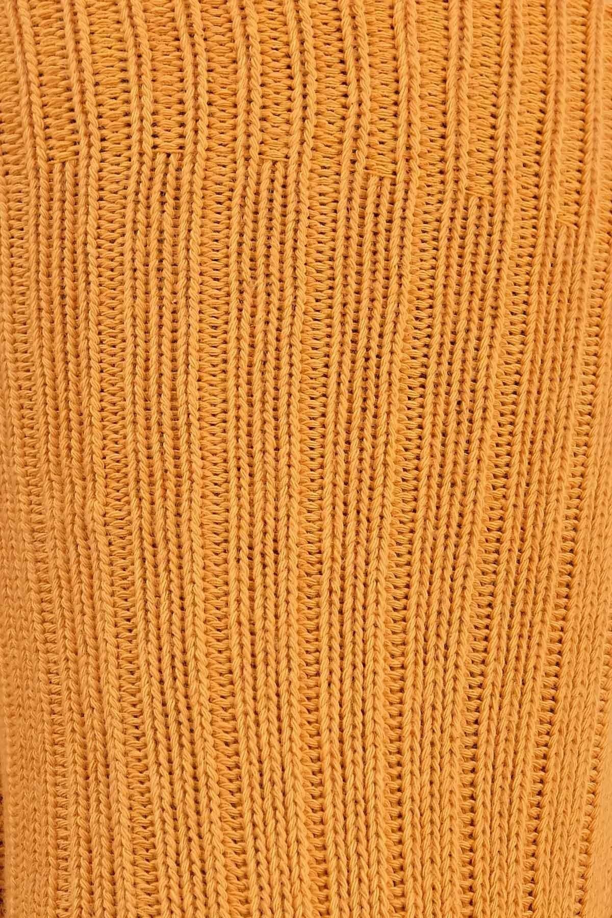 Mısırlı Unisex Pamuklu Bio Cotton Kışlık Soket Çorap Turuncu