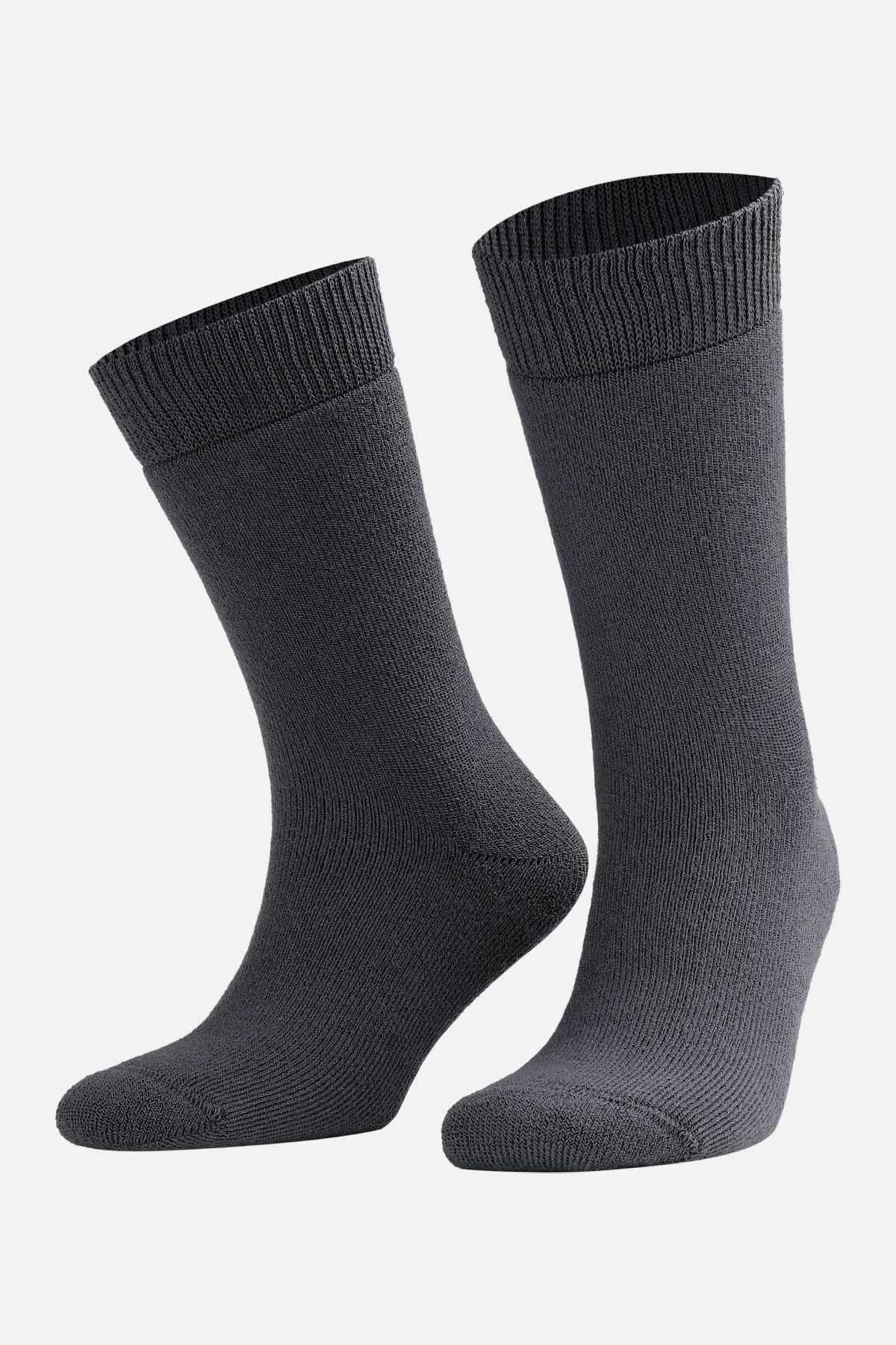 Mısırlı Unisex Termal Tekli Soket Çorap Antrasit
