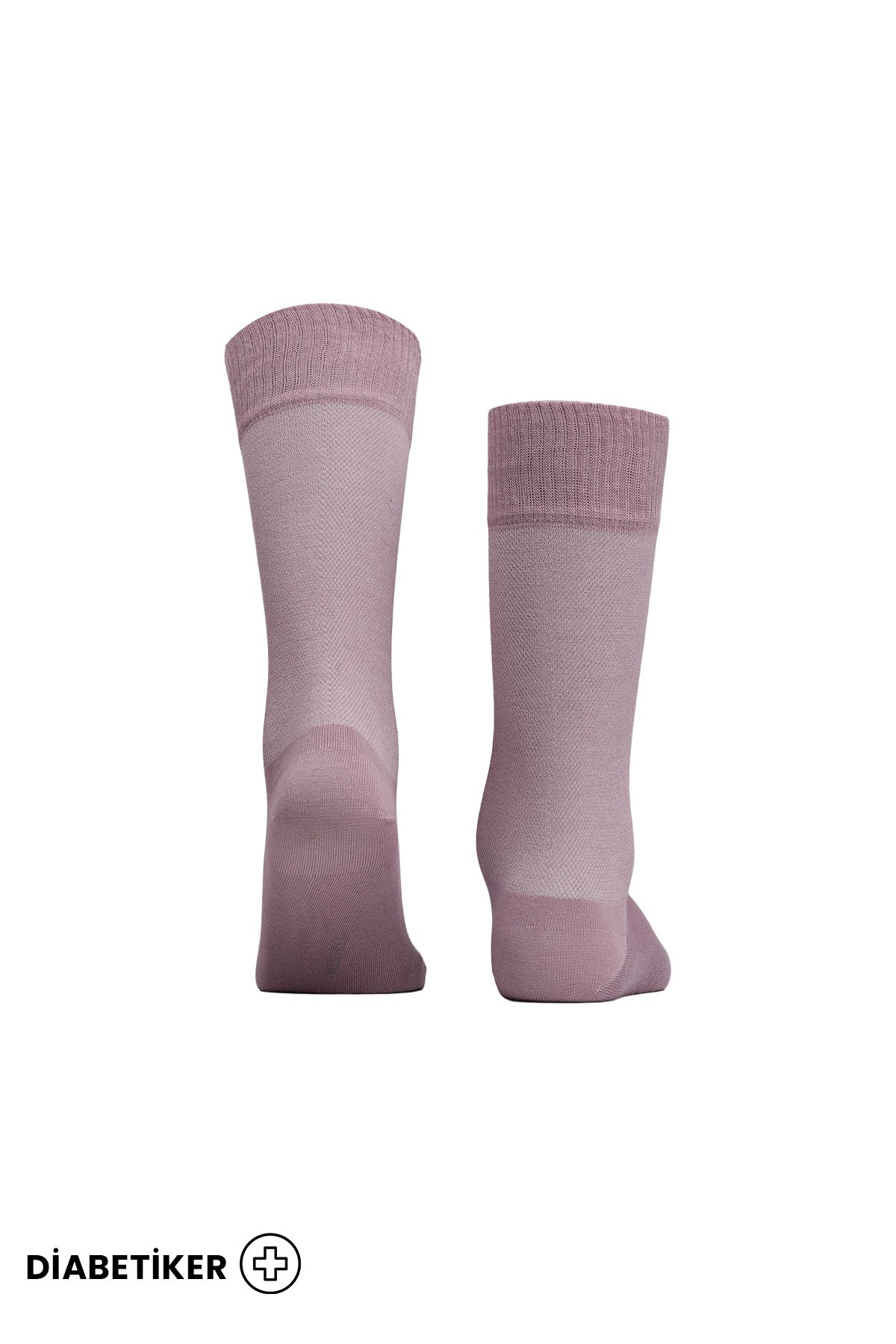 Unisex Diyabetik Bambu Soket Çorap Lavender