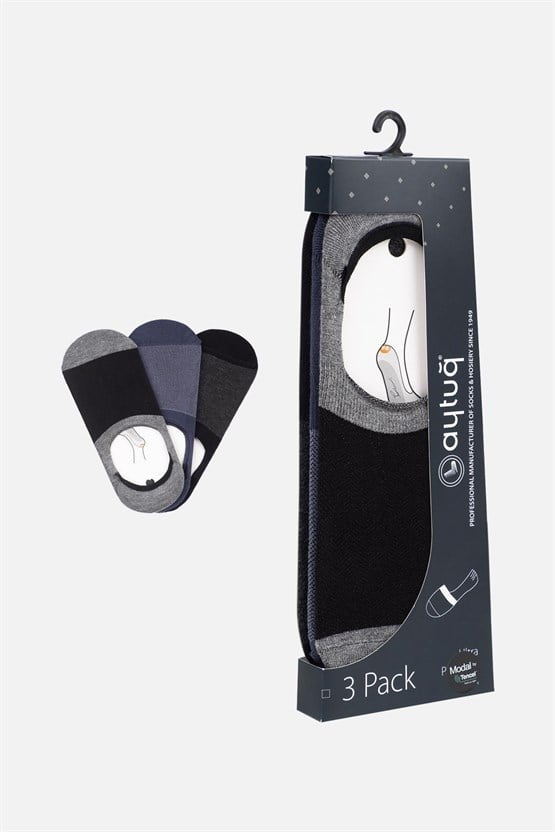 Aytuğ Erkek Modal 3 Çift Babet Çorap Çok Renkli