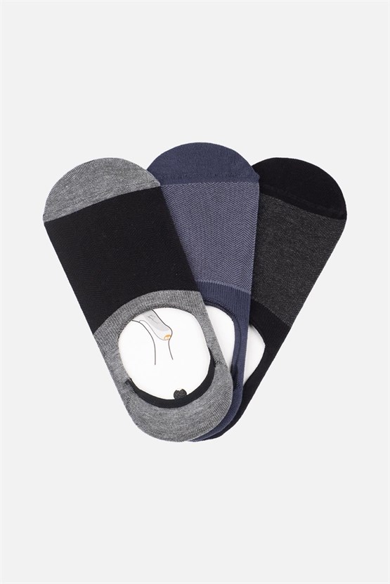 Aytuğ Erkek Modal 3 Çift Babet Çorap Çok Renkli