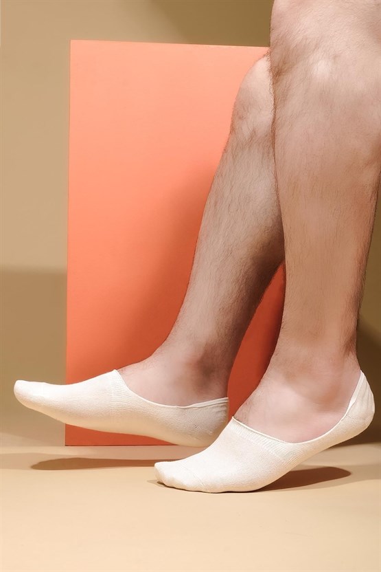 Aytuğ Erkek Modal Tekli Babet Çorap Ekru