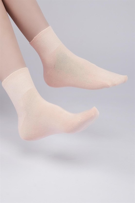 Aytuğ Kadın Bambu Tekli Kısa Konç Çorap Somon