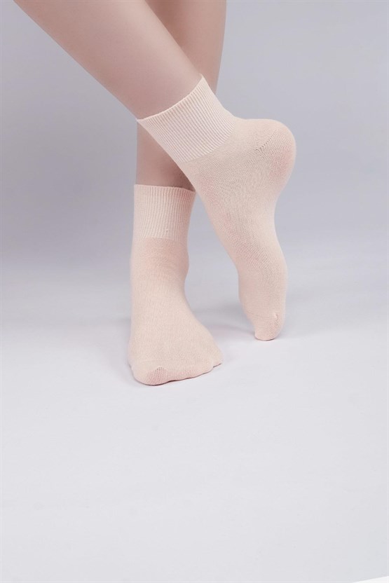Aytuğ Kadın Bambu Tekli Kısa Konç Çorap Somon