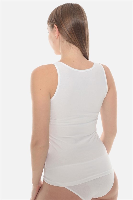 Aytuğ Kadın MODAL REGULAR FİT Askılı Atlet Beyaz